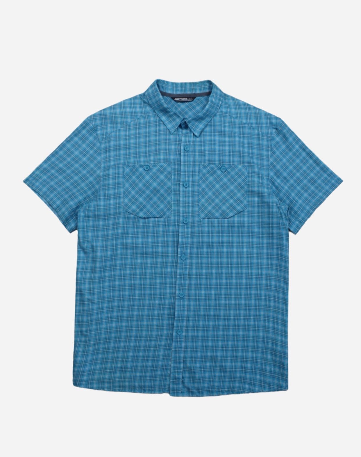 image of Arcteryx x Outdoor Life Arc'teryx Tartan 2 Pocket Shirt in Blue, Men's (Size XL)