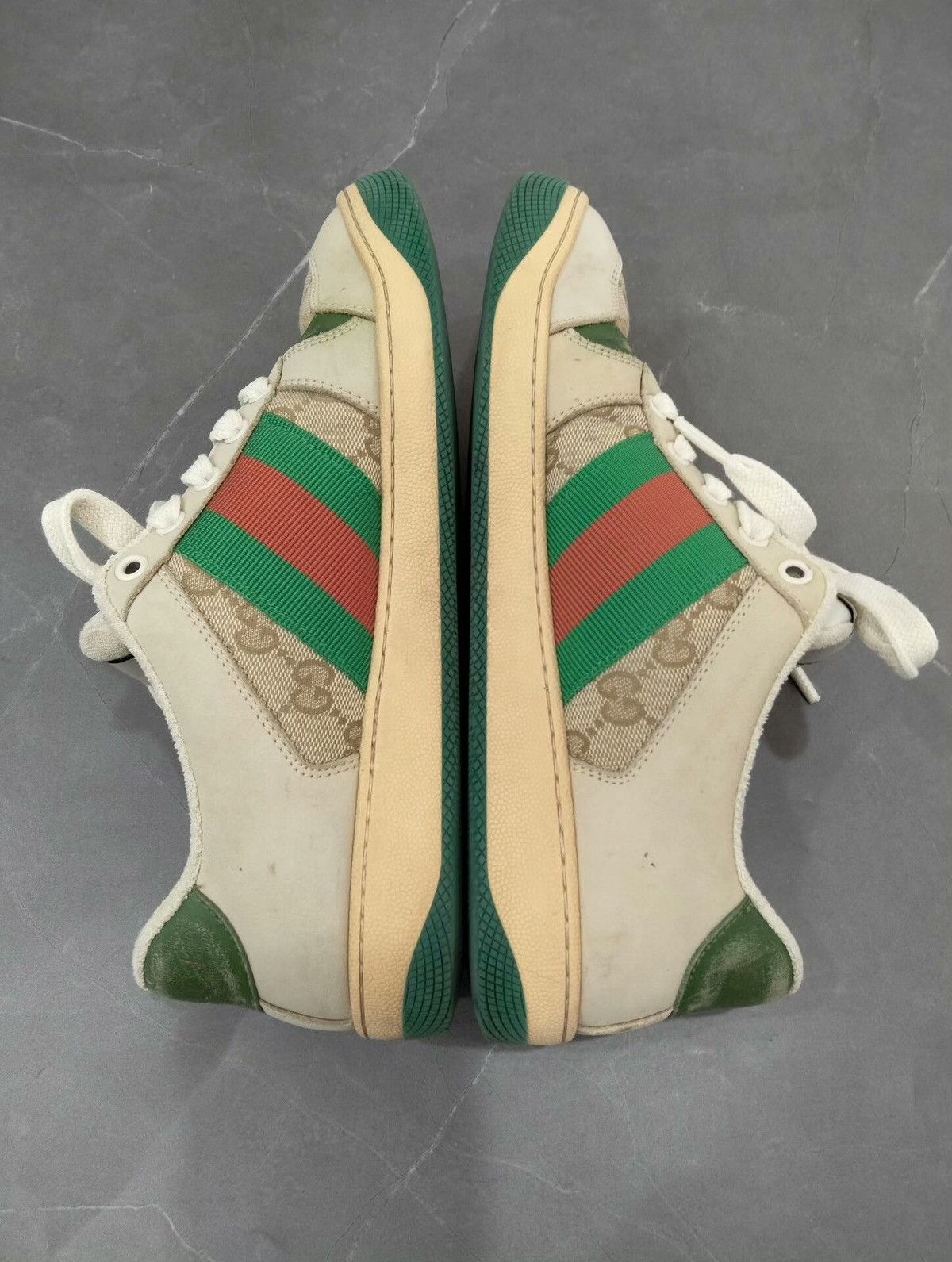 Gucci Gucci Low-Top Screener sneakers in distressed Size US 8.5 / IT 38.5 - 4 Thumbnail