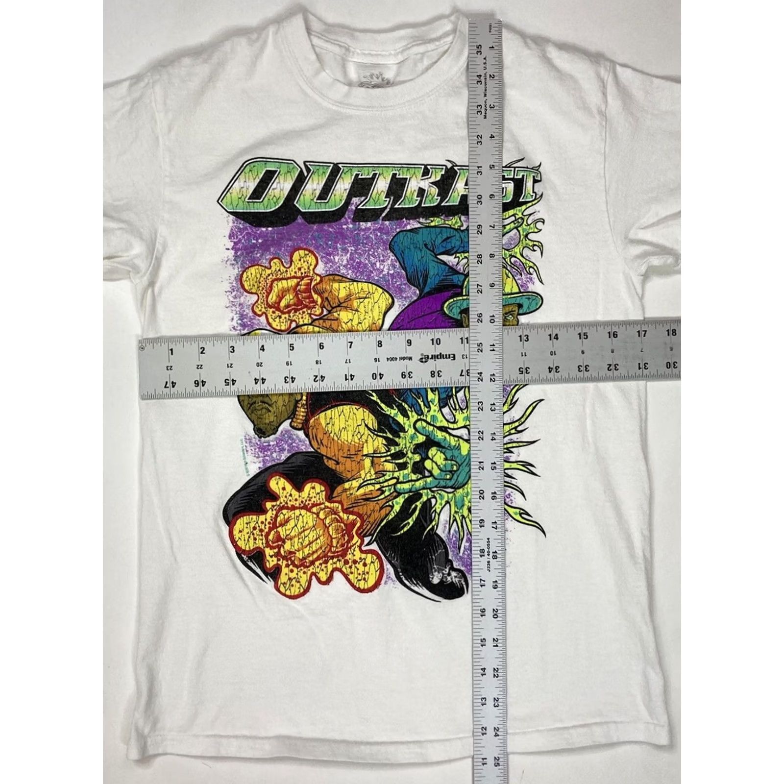 Vintage Outkast T-Shirt Women Small White Short Sleeve Crew Neck Pullover Graphic Music Hip Hop Casual Size S / US 4 / IT 40 - 5 Thumbnail