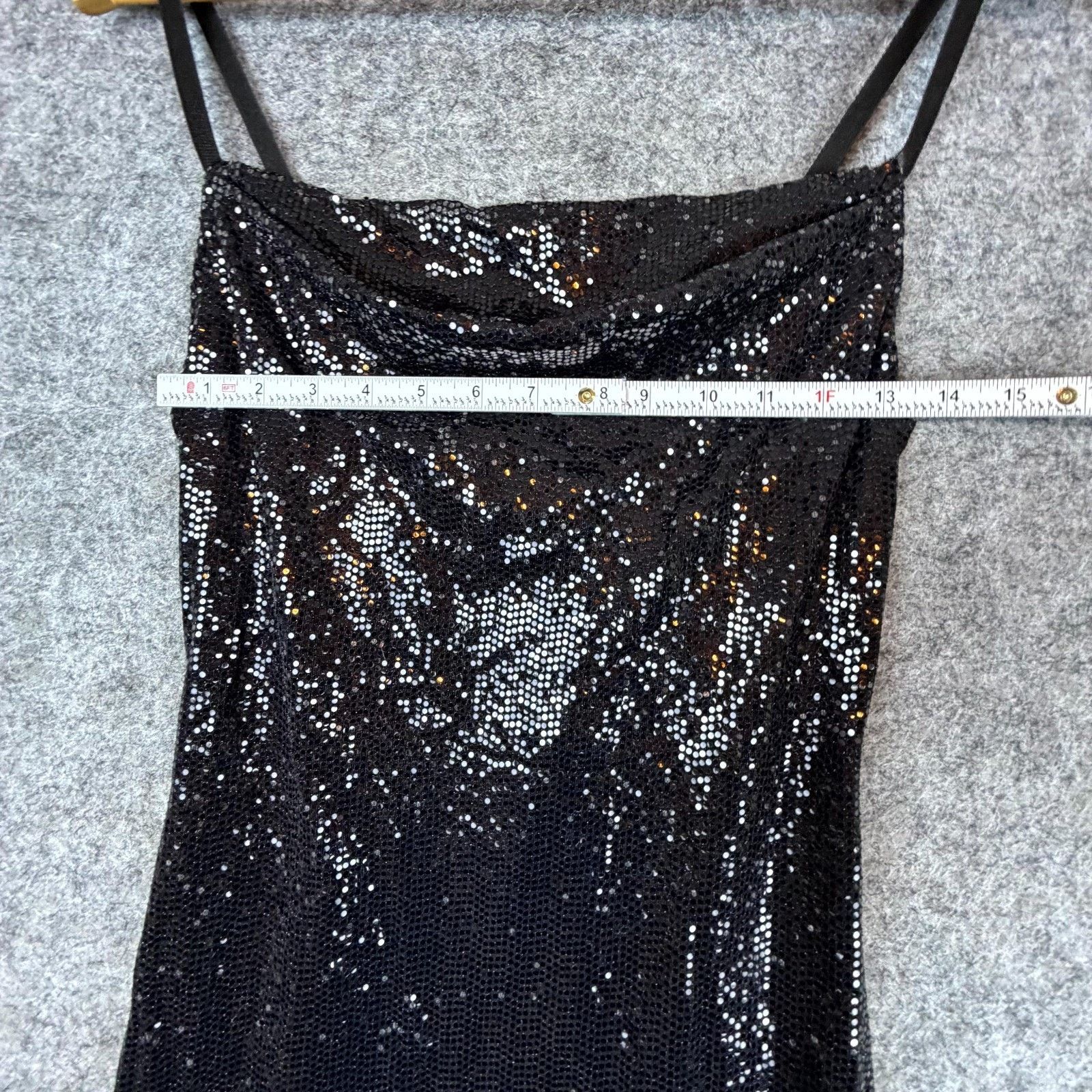 Bebe Bebe Bling Dress Small Black Sequin Sparkle NYE HOCO Glam Size S / US 4 / IT 40 - 5 Thumbnail