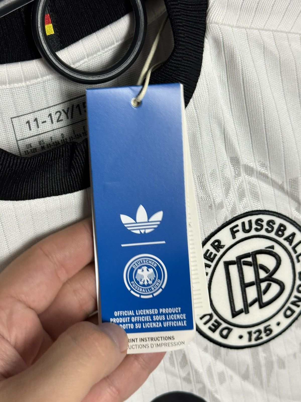 Adidas KIDS New Germany Anniversary 125 Musiala Football Jersey Size US XS / EU 42 / 0 - 11 Thumbnail