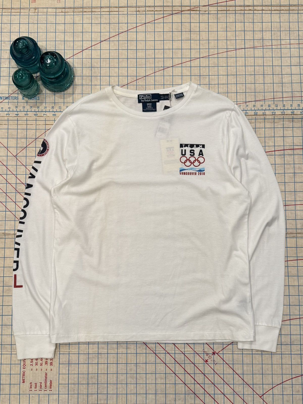 Polo Ralph Lauren NWT Polo Ralph Lauren Team USA 2010 Olympics L/S White Size US L / EU 52-54 / 3 - 1 Thumbnail
