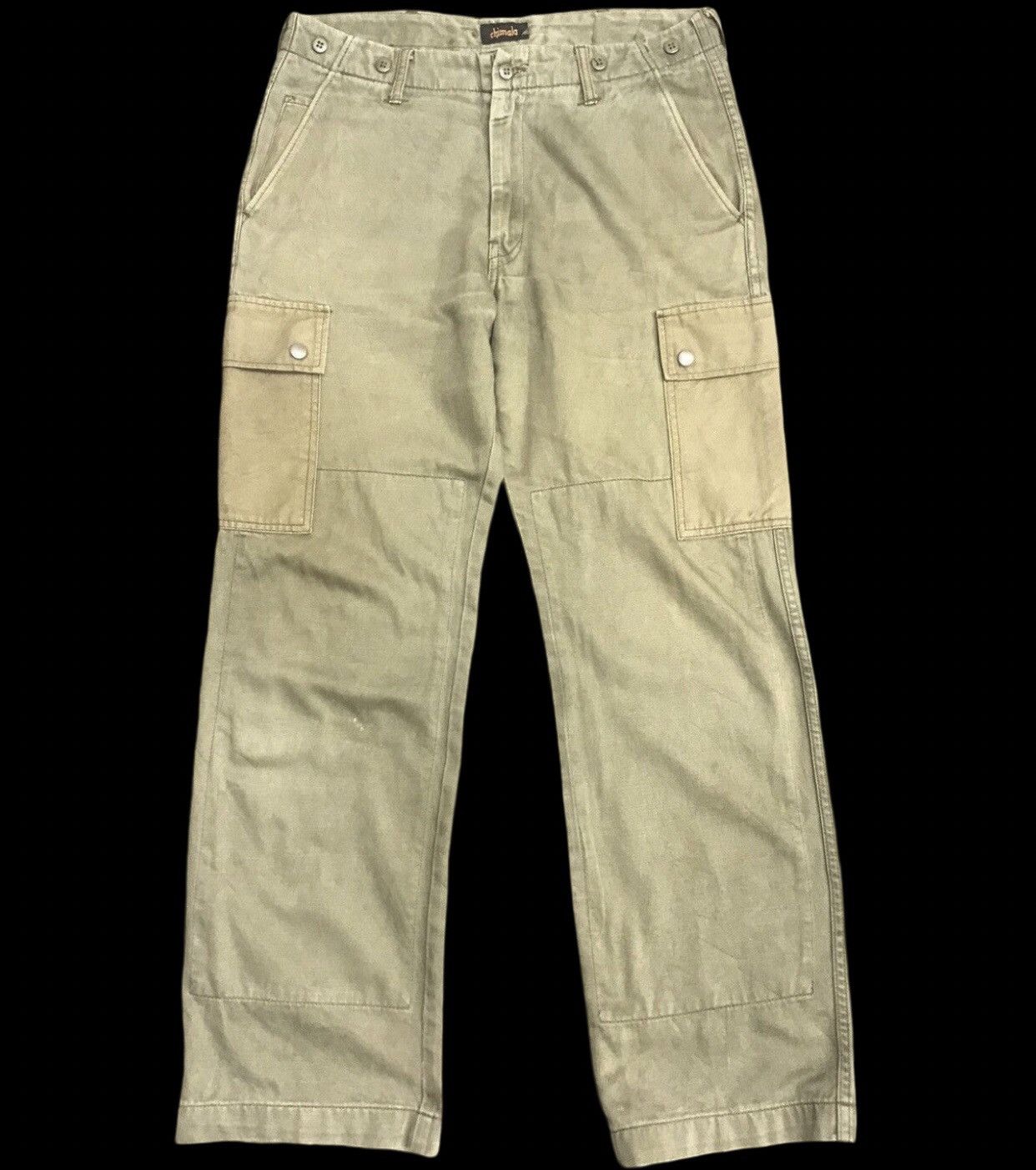 Chimala CHIMALA 2 Tones Cinch Back Double Knee Cargo Pant F774 Size US 32 / EU 48 - 2 Thumbnail