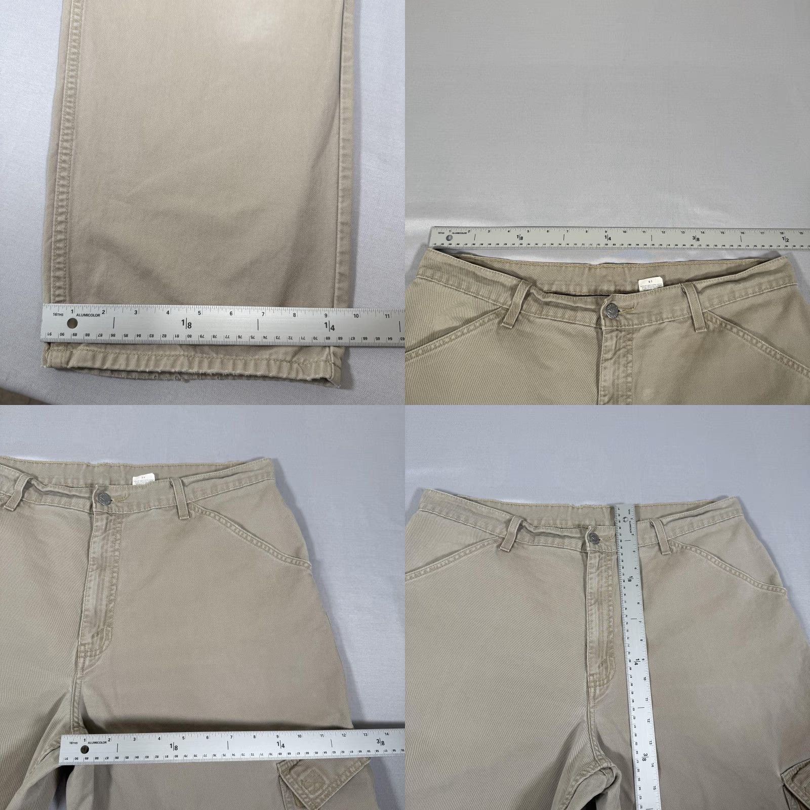 Levi's VINTAGE Levi's L2 Khakis Cargo Pants Mens 36x32 Beige Straight Leg 90s Grunge Y2K Baggy Loose Cargo Pockets Jeans Workwear Shirt? Size US 36 / EU 52 - 8 Thumbnail