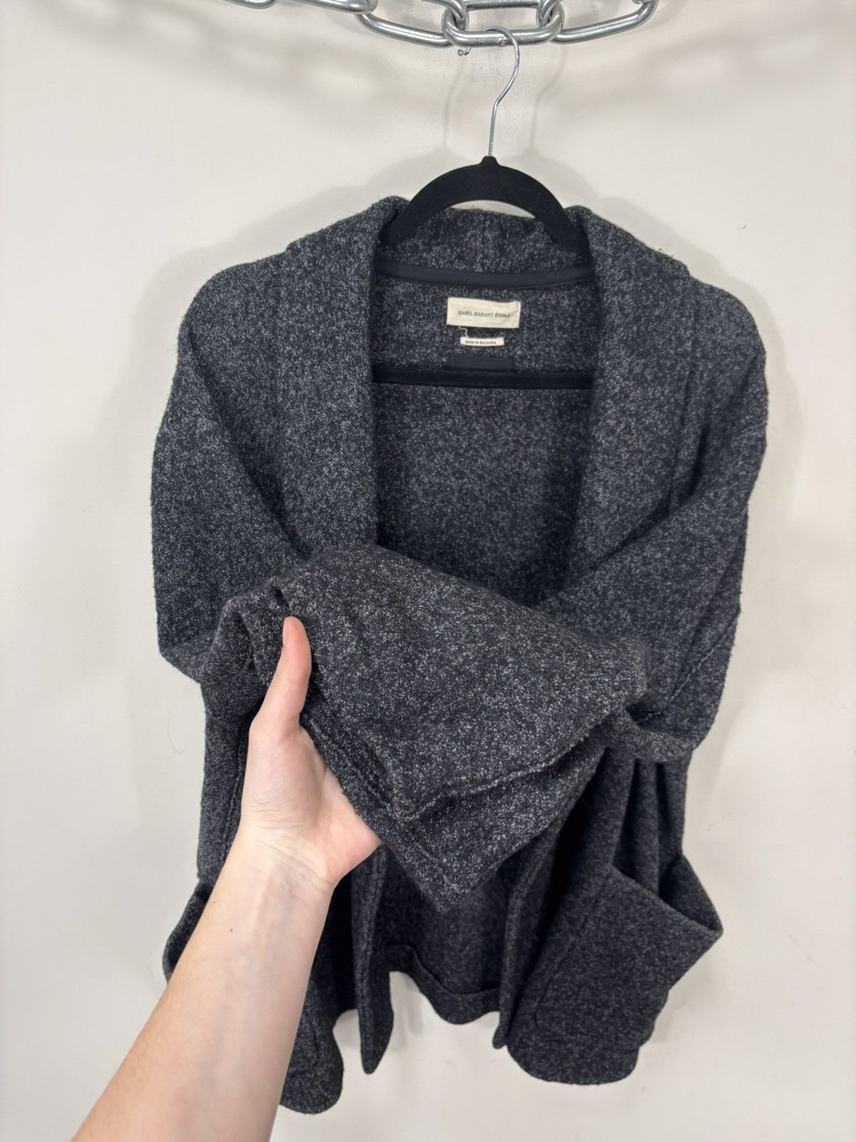 Isabel Marant Etoile Isabel Marant Etoile Women’s Dark Gray Wool Cardigan Jacket Size XS / US 0-2 / IT 36-38 - 6 Thumbnail