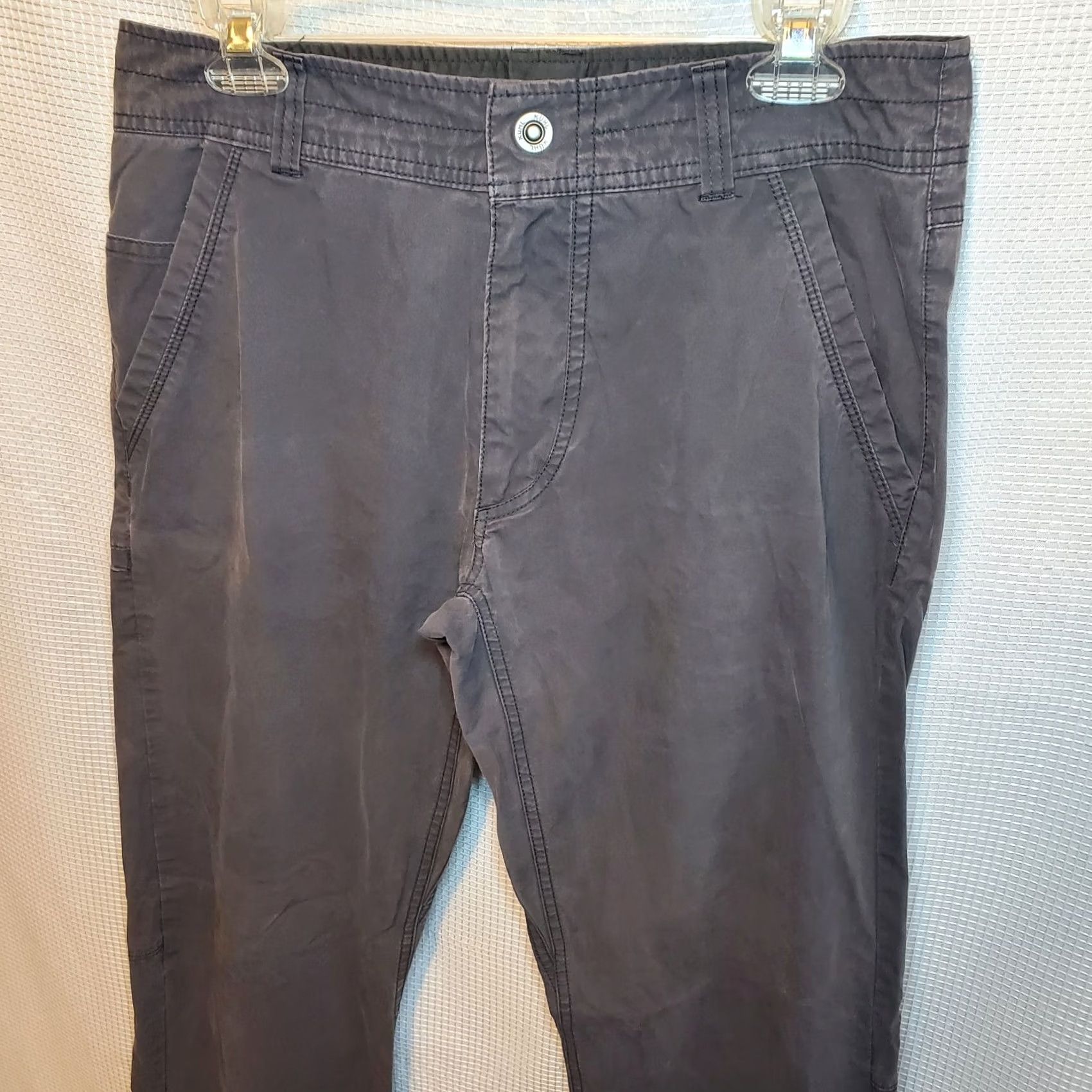 Vintage Kuhl Slax Pants Mens 32x31 Gray Lightweight Hiking Performance Outdoor Stretch Size US 32 / EU 48 - 3 Thumbnail