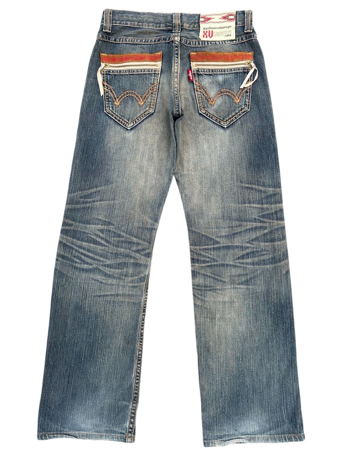 Kapital Vintage Edwin Navajo Rusty Distressed Denim Jeans Size US 32 / EU 48 - 1 Thumbnail