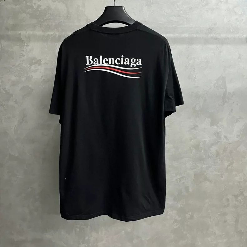 Balenciaga Balenciaga Black Coke Print Large Short Sleeve Drop Should Size US M / EU 48-50 / 2 - 2 Thumbnail