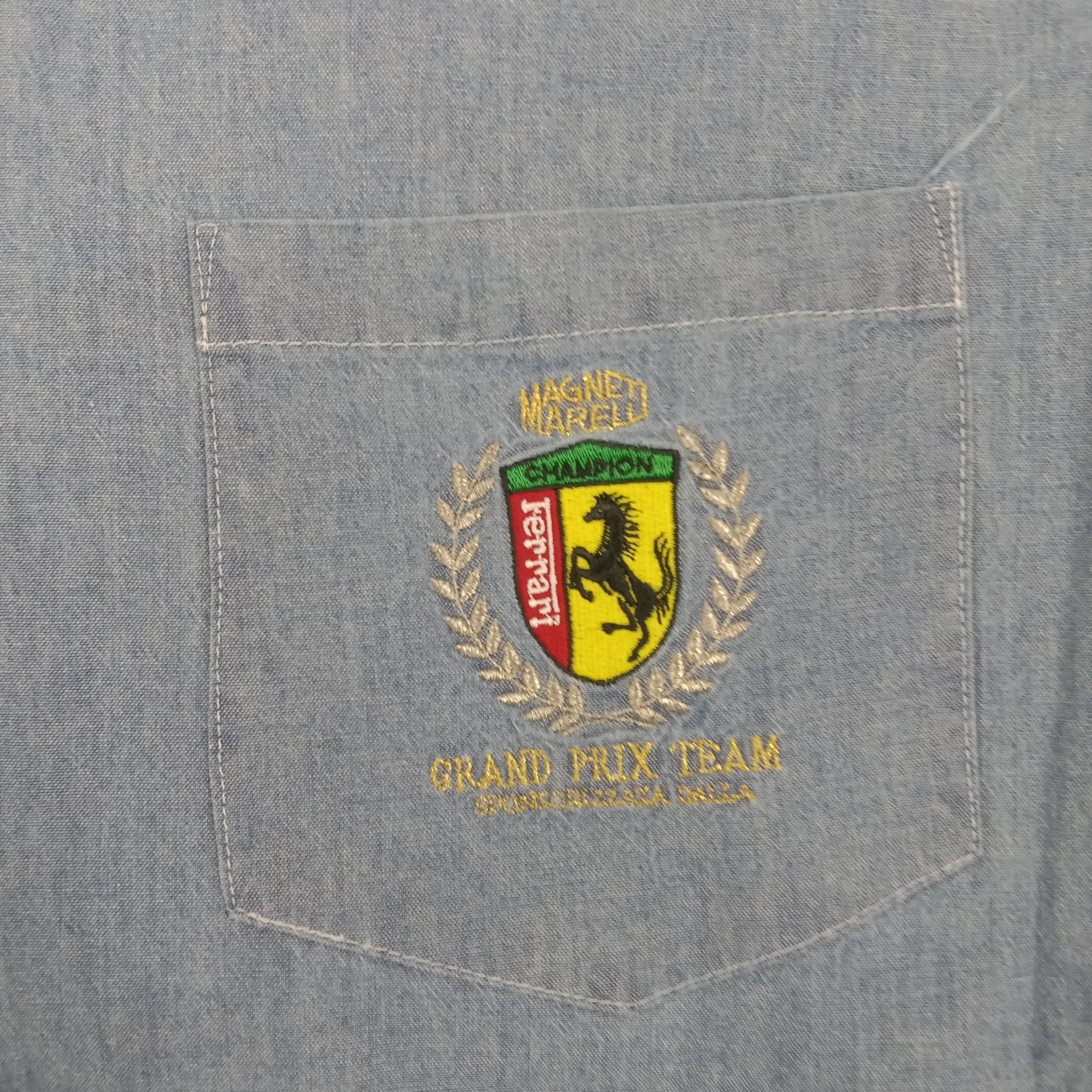 Ferrari × Vintage Ferrari Magneti Marelli Racing F1 Shirt Button Up Size US XL / EU 56 / 4 - 2 Thumbnail