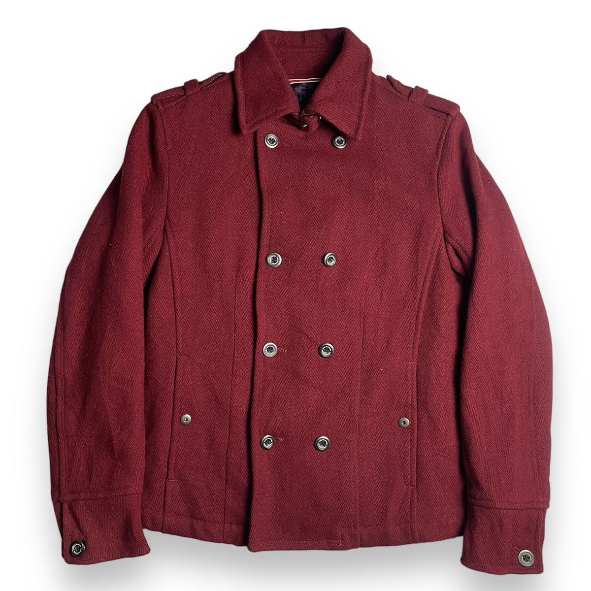 If Six Was Nine × Le Grande Bleu (L.G.B.) × Nicole Club 🇯🇵 NICOLE CLUB FOR MEN DOUBLE BREASTED WOOL JACKET Size US M / EU 48-50 / 2 - 1 Thumbnail