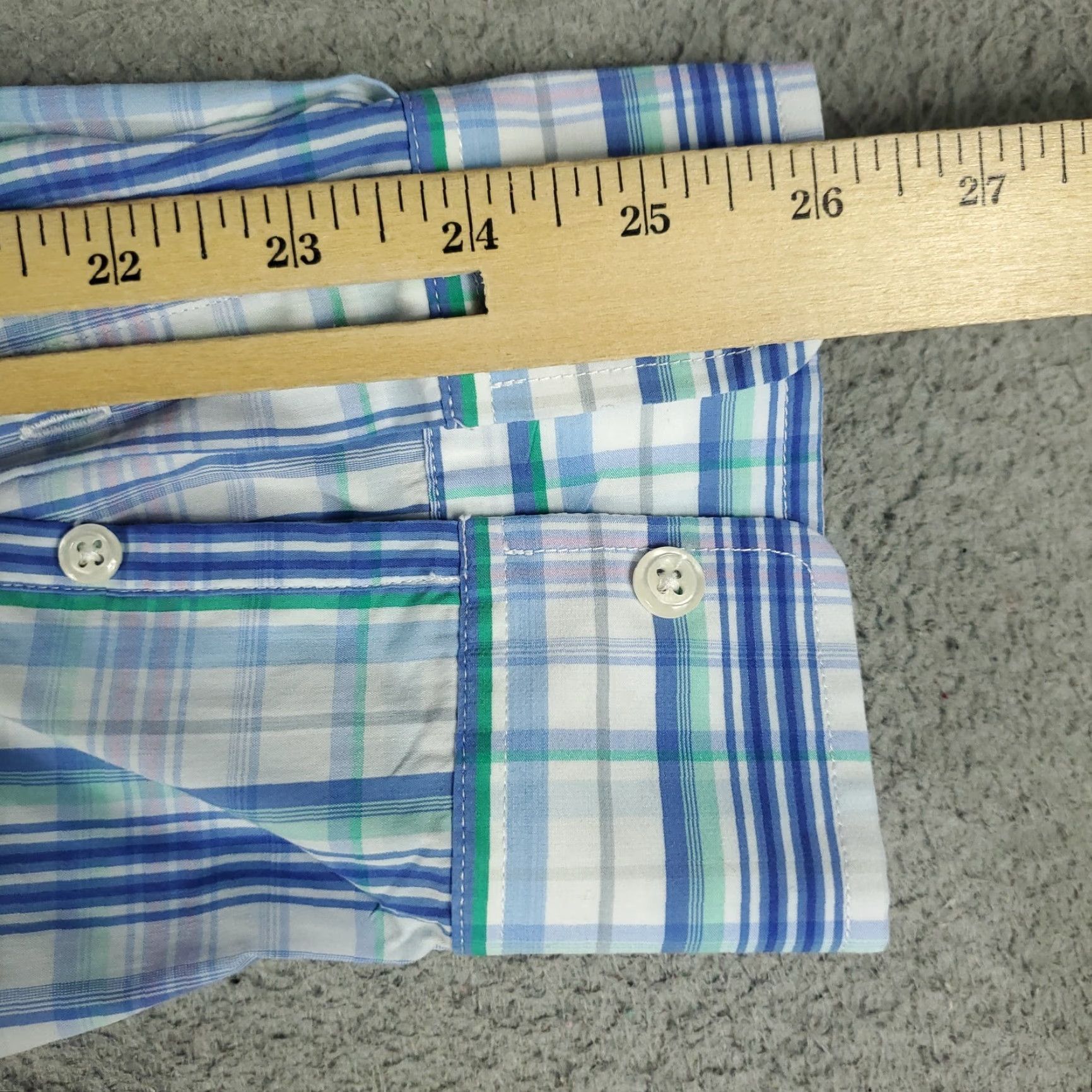 johnnie-O Johnnie-O Shirt Mens XL Blue Plaid Button-Up Long Sleeve American Classic Size US XL / EU 56 / 4 - 6 Thumbnail
