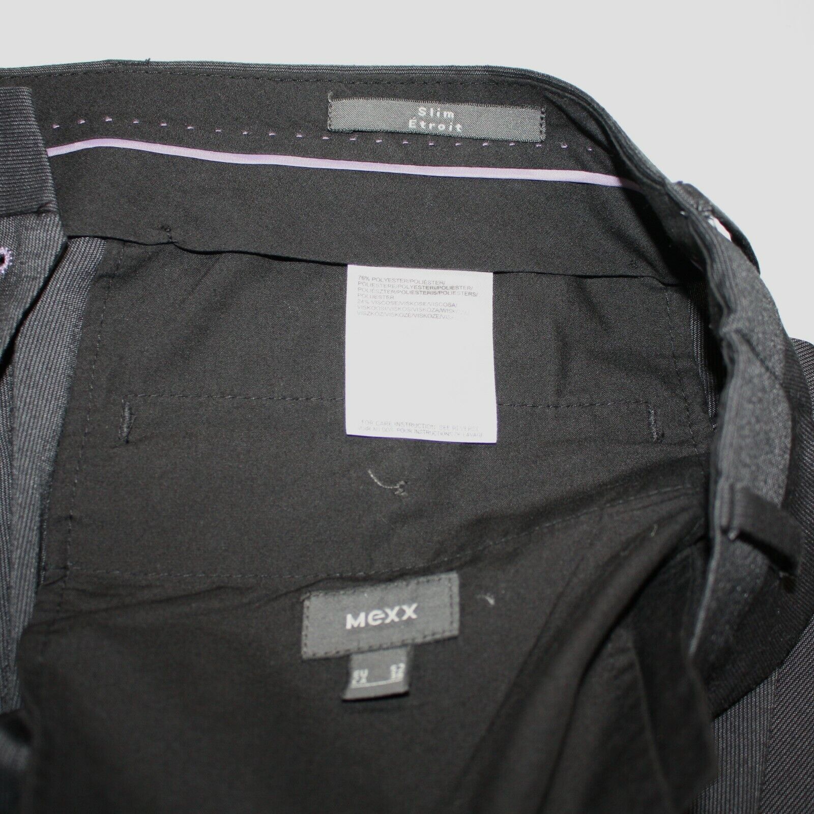 Mexx Suit Pants Trousers in size 36 Slim Fit with 30" Inseam Size 36S - 2 Thumbnail