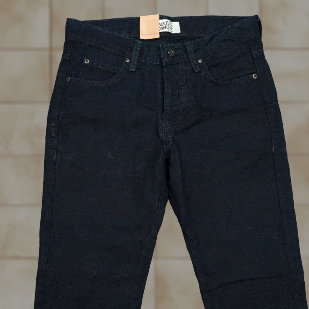 Vintage Naked & Famous Denim Jeans Mens 30x30 Indigo Tradition Super Guy Japanese Duck Canvas Slim 5-Pocket Denim Jeans Blue Cotton Size US 30 / EU 46 - 1 Thumbnail