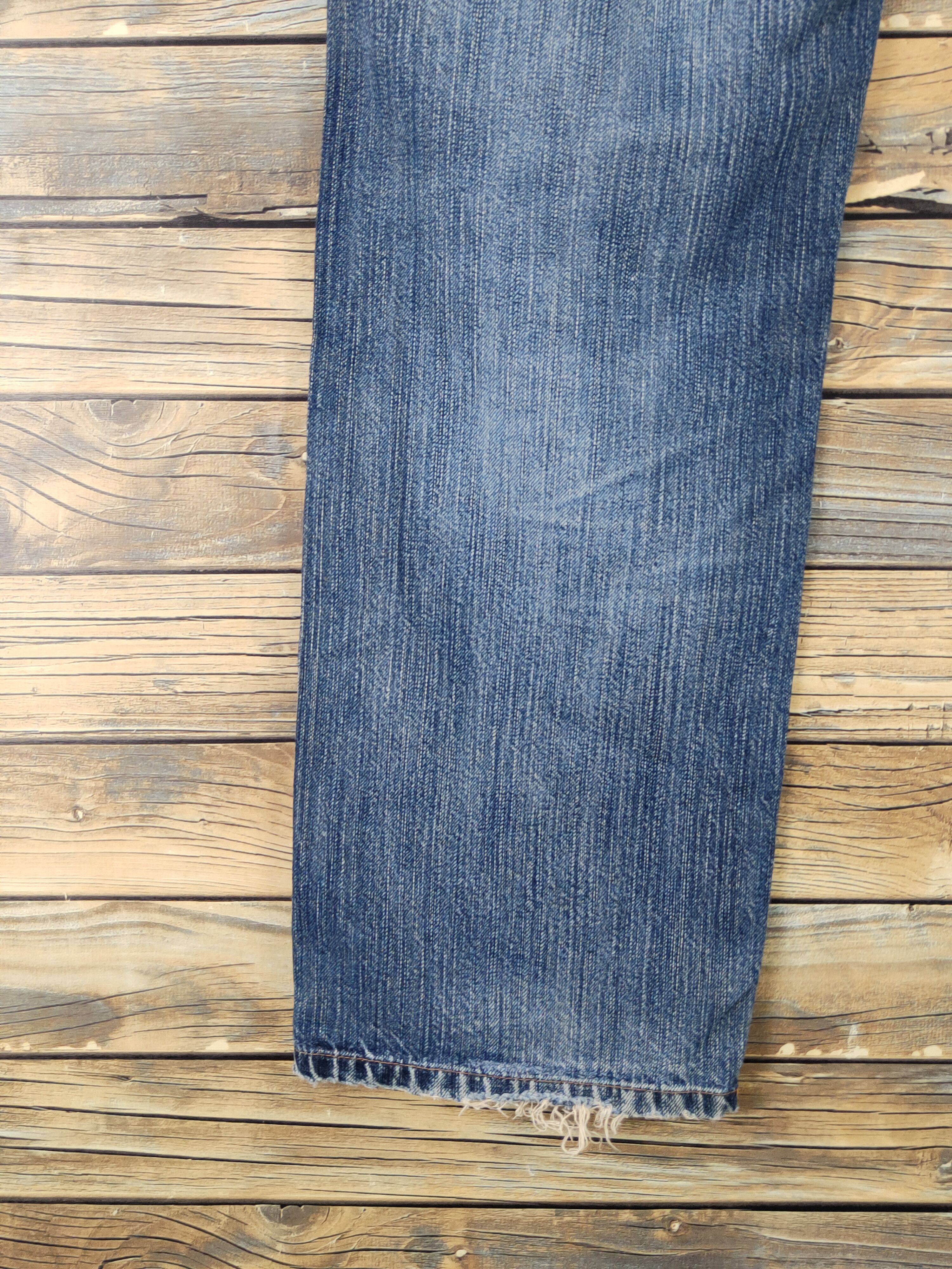 Edwin Edwin Dark Blue Distressed Ripped denim Jeans #W1799 Size US 30 / EU 46 - 9 Thumbnail