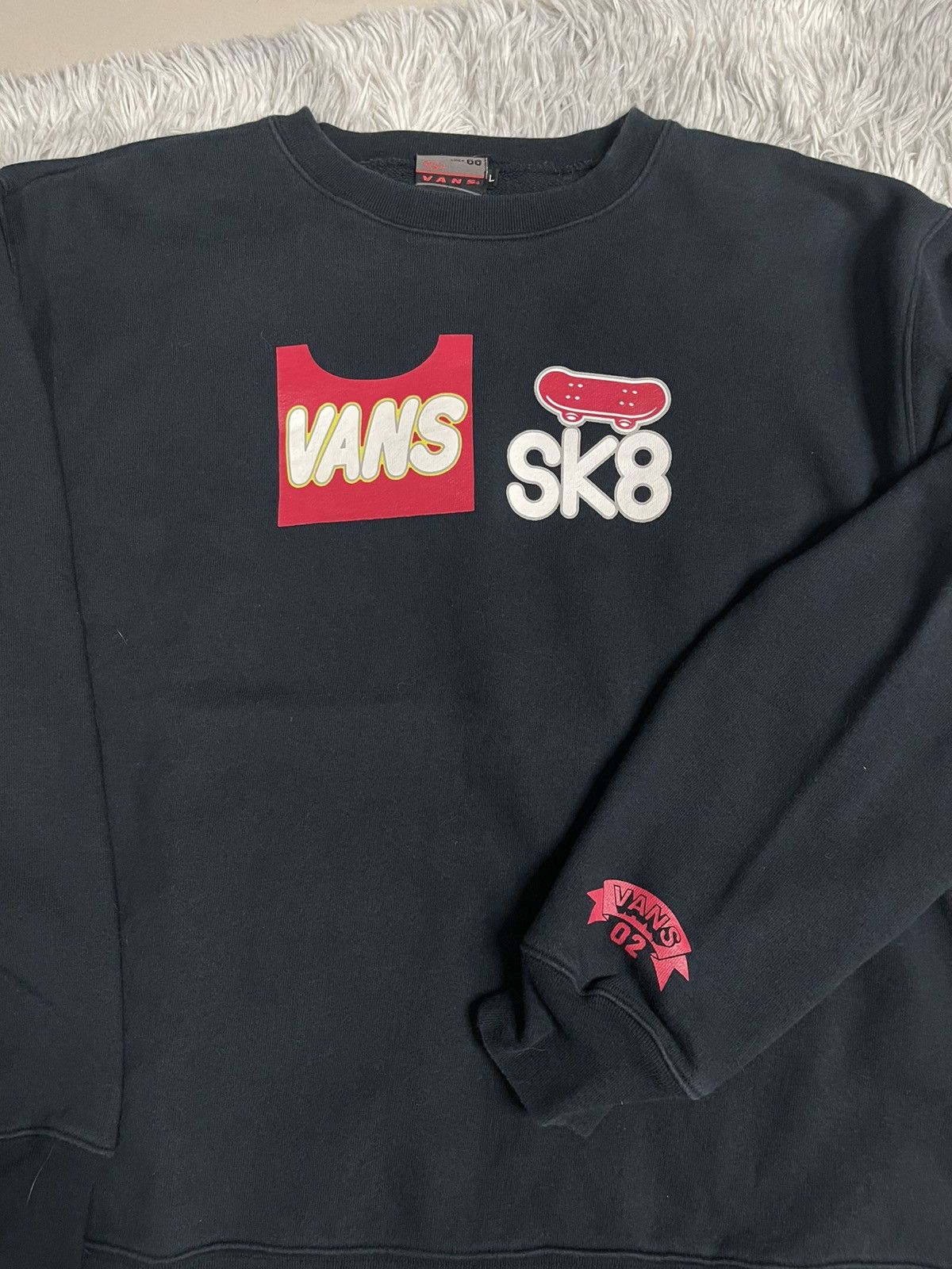 Vans VANS Vintage (Y2K) Skateboard SK8 '02 Block Letter Crewneck Size US L / EU 52-54 / 3 - 3 Thumbnail
