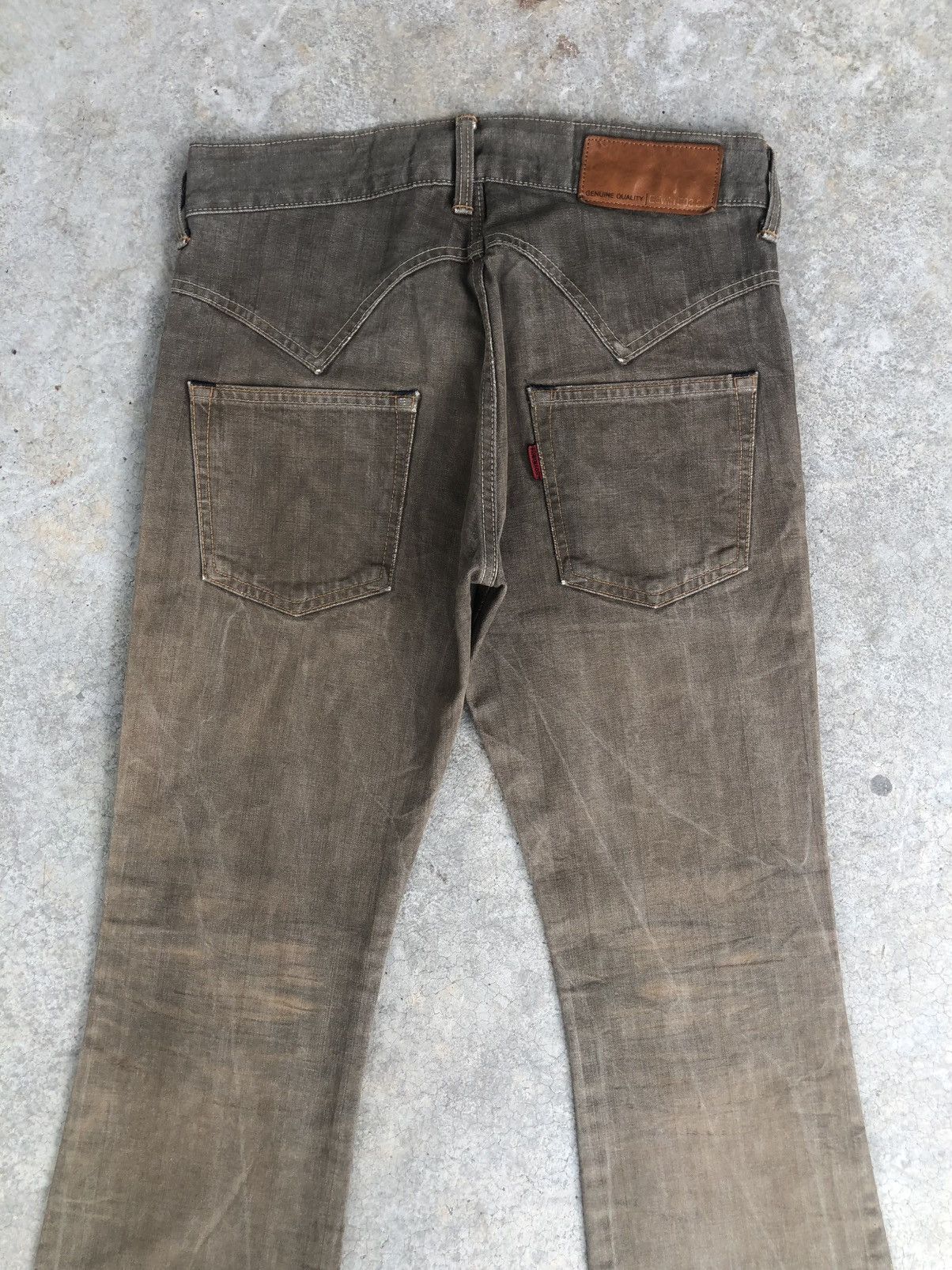 Who Decides War Edwin Flared Jeans Mudwash Distressed Jeans Size US 30 / EU 46 - 8 Thumbnail