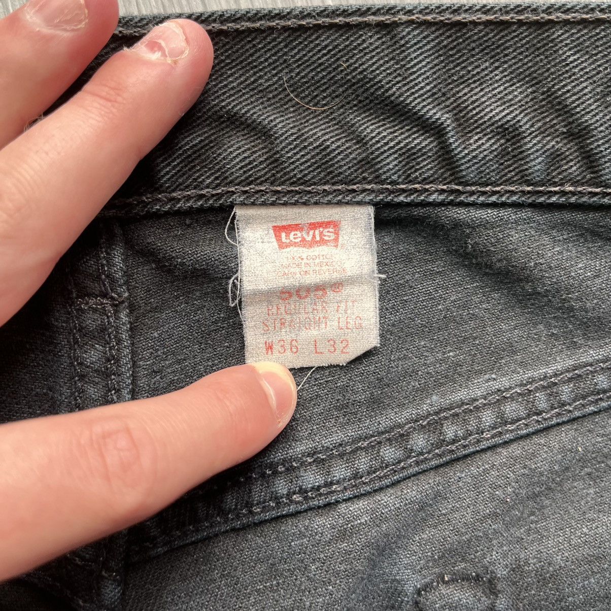 Levi's Levi's Vintage Black Cutoff 505 Regular Straight Leg Jeans Size US 36 / EU 52 - 5 Thumbnail