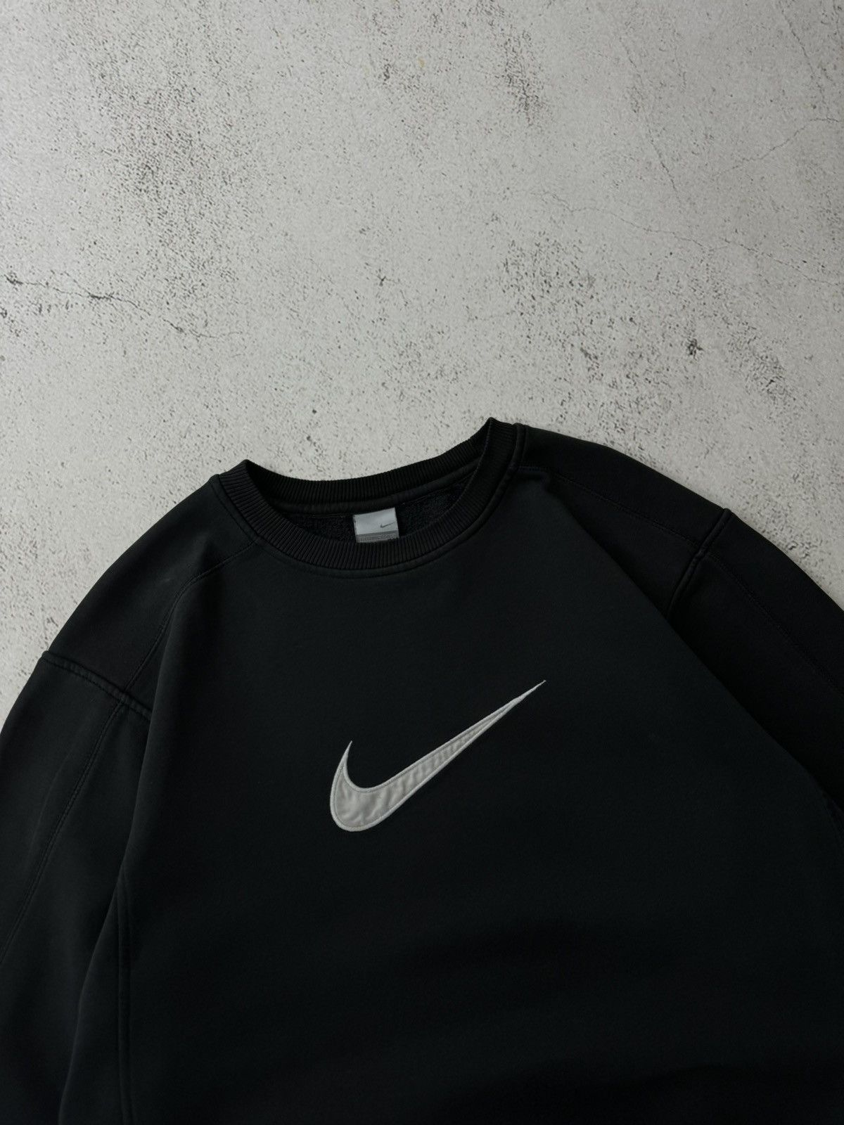Nike × Vintage Nike Big Swoosh Faded Sweatshirt Size US XL / EU 56 / 4 - 6 Thumbnail