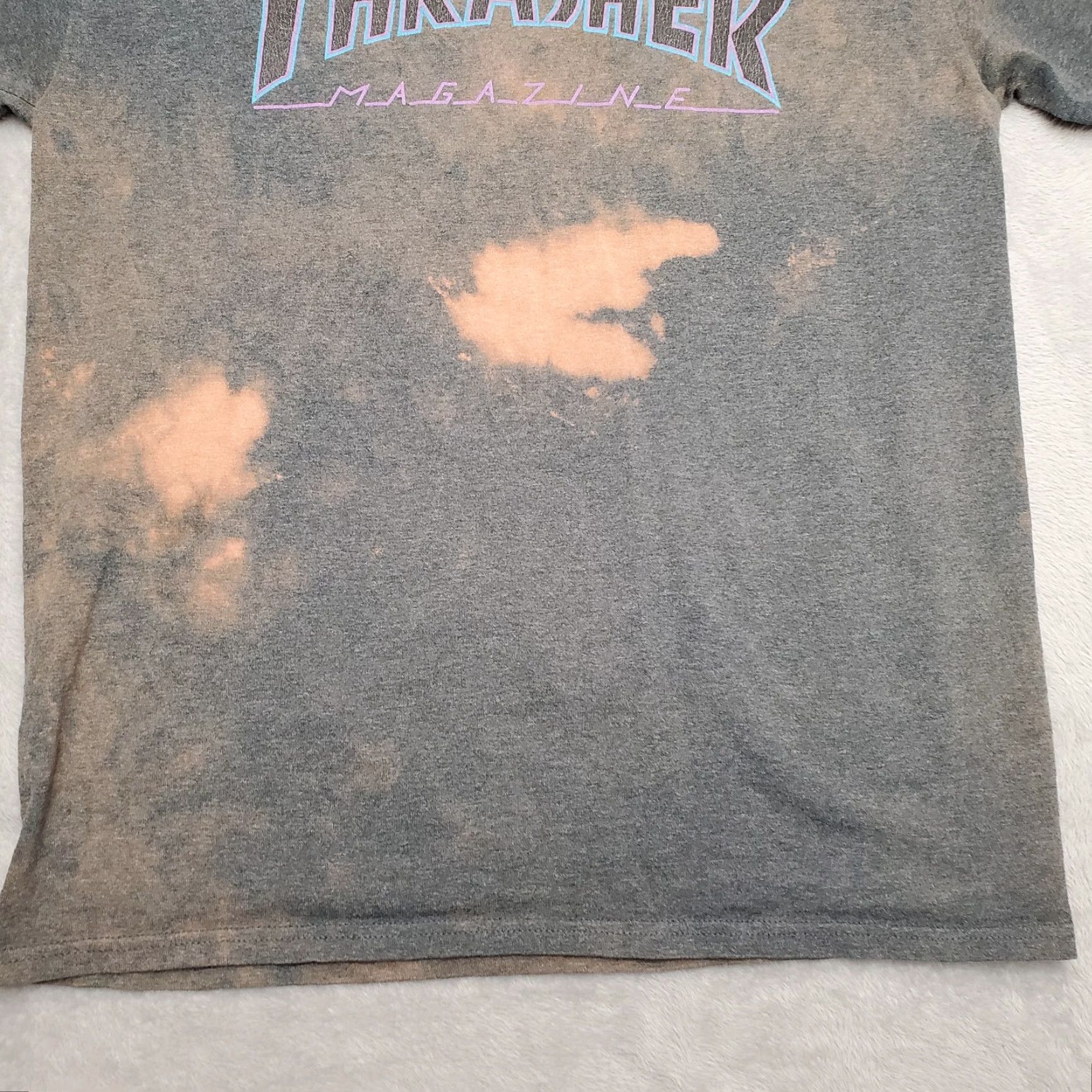 Thrasher Thrasher Shirt Men M Green Tie Dye Bleach Crewneck Short Sleeve Skate Board Size US M / EU 48-50 / 2 - 3 Thumbnail