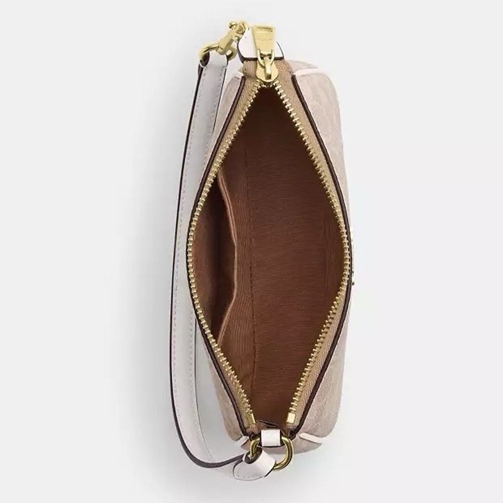 Coach NWT Coach Nolita 19 Signature Canvas CW426, Gold/Sand/Chalk Size ONE SIZE - 9 Thumbnail