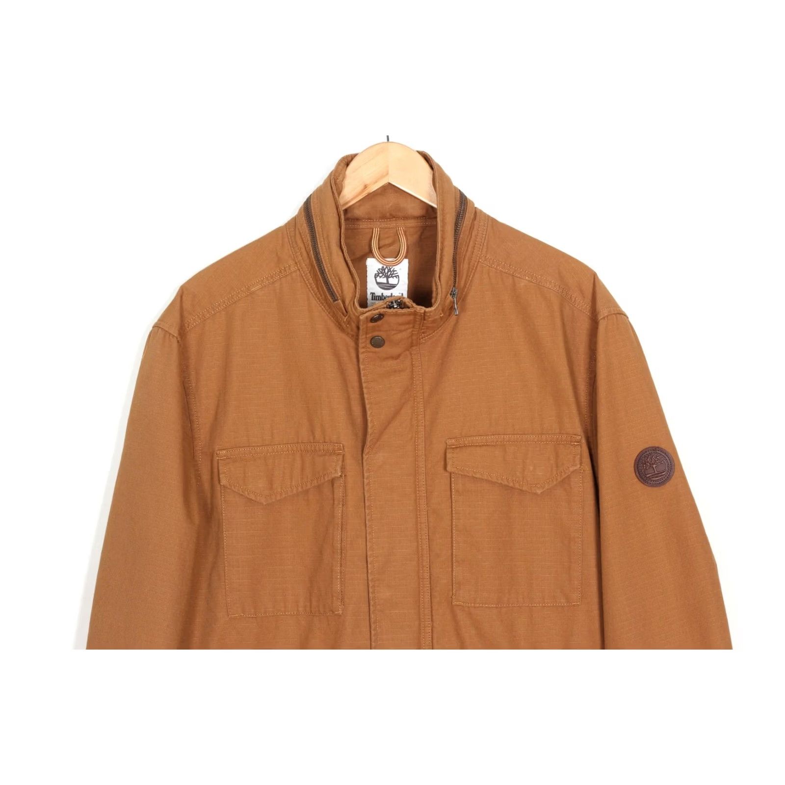 Timberland TIMBERLAND Field Jacket Men 2XL Hooded Ripstop Brown Jacket Mens Field Jacket Modern 90s Style Size US XXL / EU 58 / 5 - 3 Thumbnail