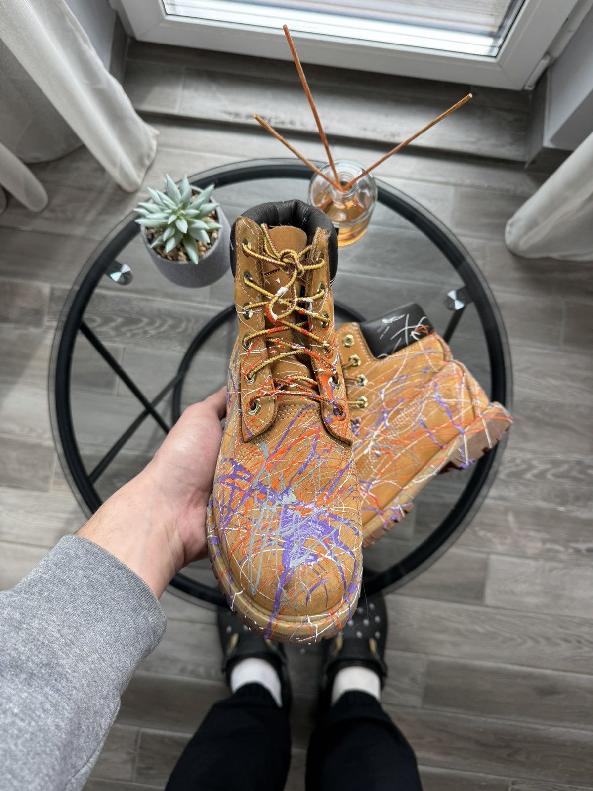 Timberland Hype Timberland Gallery Dept. Style Custom Boots Size US 7 / IT 37 - 4 Thumbnail