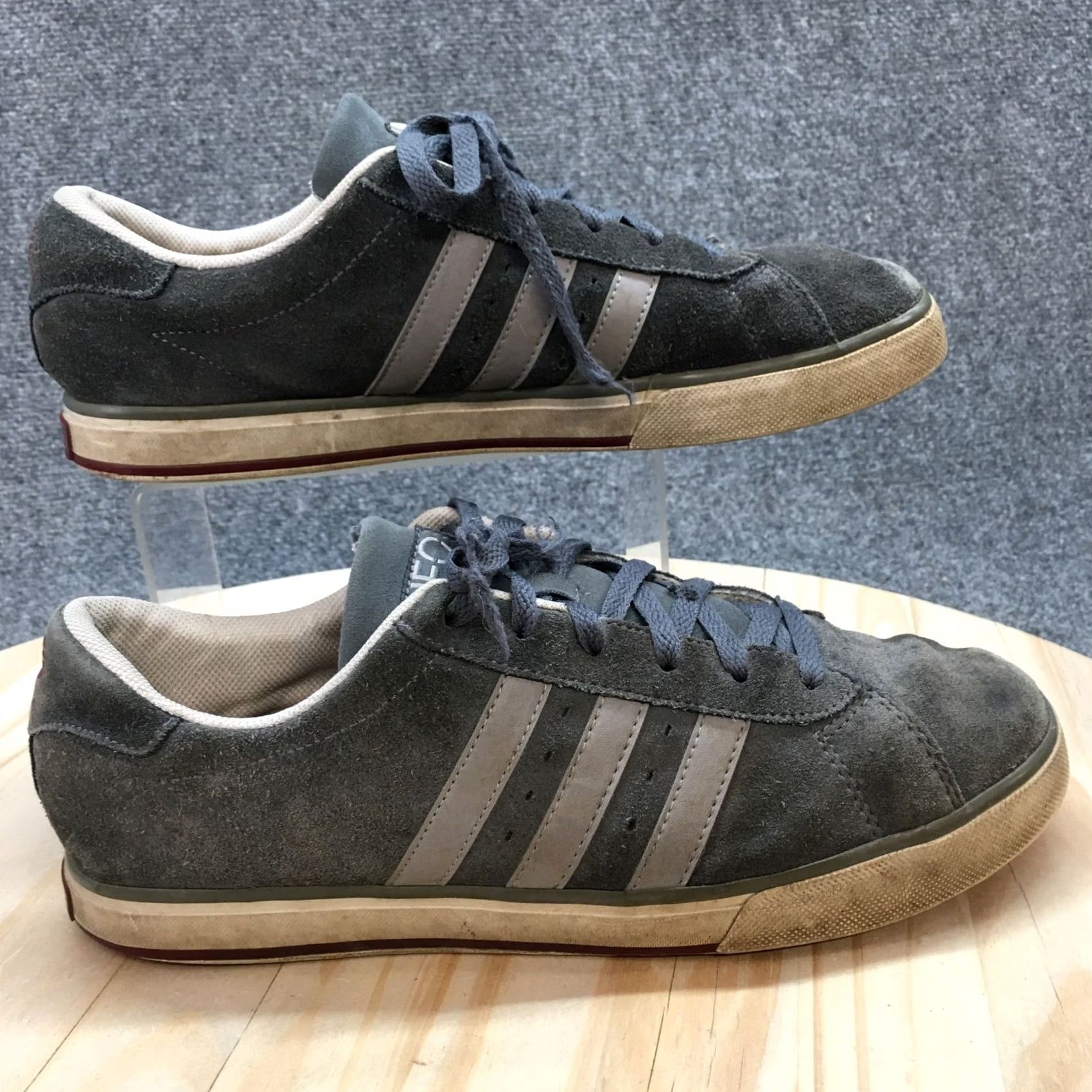 Adidas Adidas Sneaker Mens 12 Blue Neo Ortholite Athletic Lace Up Casual Suede G52128 Size US 12 / EU 45 - 2 Thumbnail