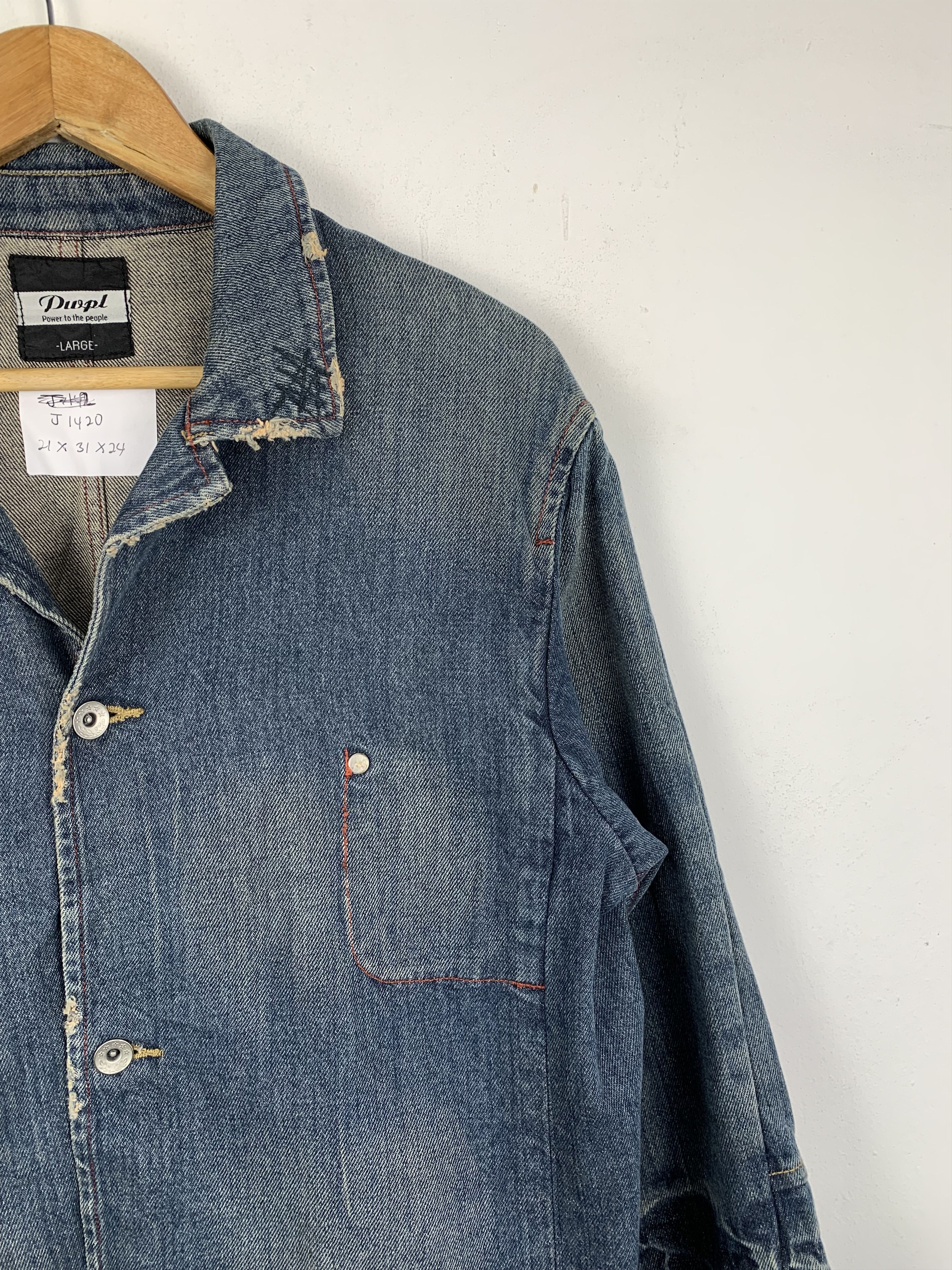 Japanese Brand Vintage Japanese Brand Denim Jacket J1420 Size US L / EU 52-54 / 3 - 6 Thumbnail