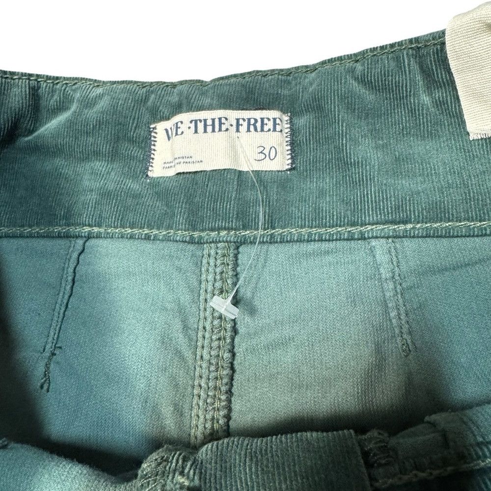 Free People NWT New Free People We The Free Jayde Cord Flare Green Jean Size 30" / US 8 / IT 44 - 6 Thumbnail