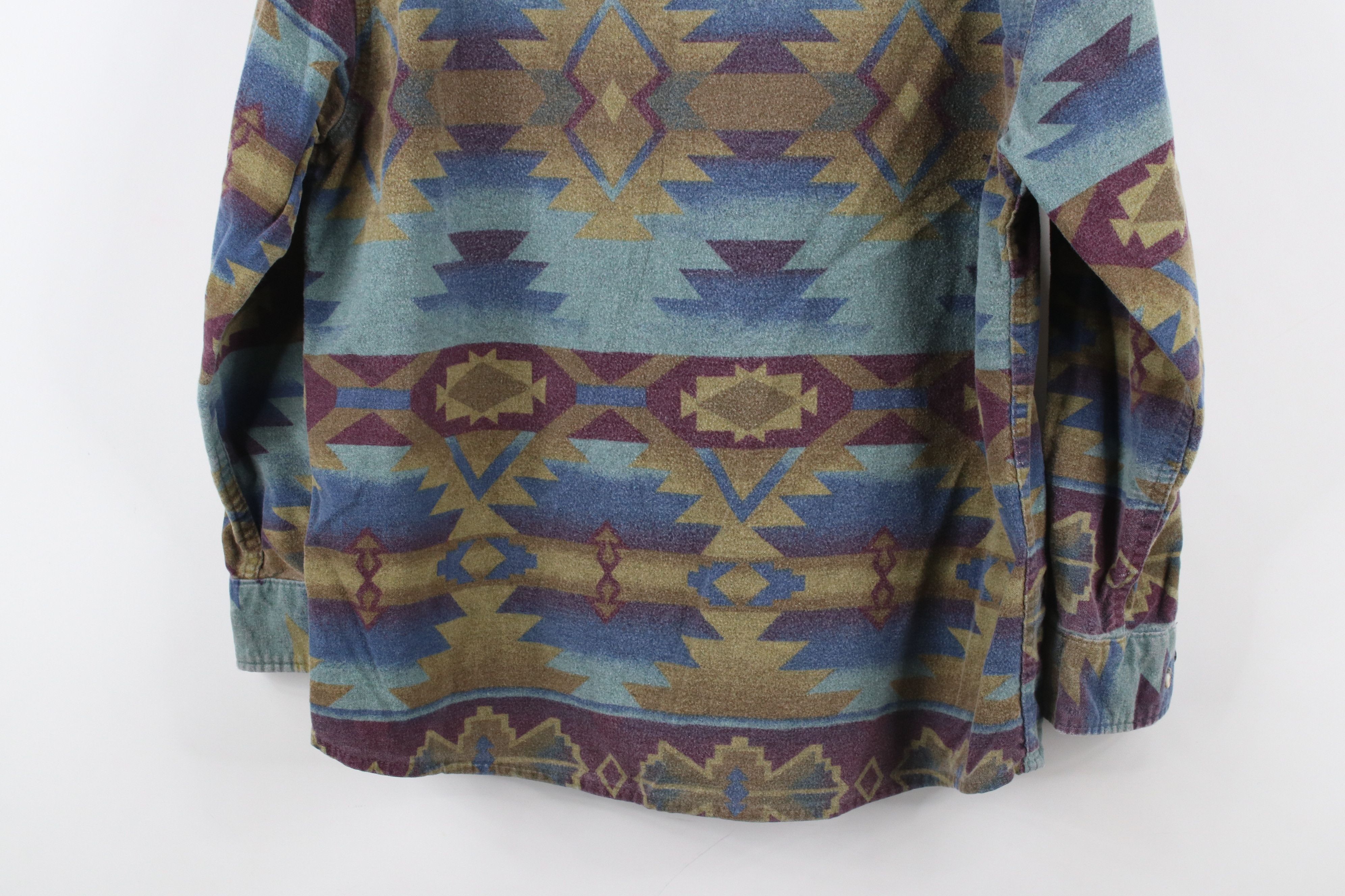 Cabelas × Vintage Vintage 90s Cabelas Southwestern Chamois Cloth Button Shirt Size M / US 6-8 / IT 42-44 - 8 Thumbnail
