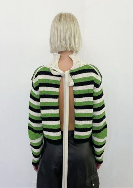 Marni o1w1db10824 Striped Crochet-knit Sweater in Multicolor Size M / US 6-8 / IT 42-44 - 2 Thumbnail