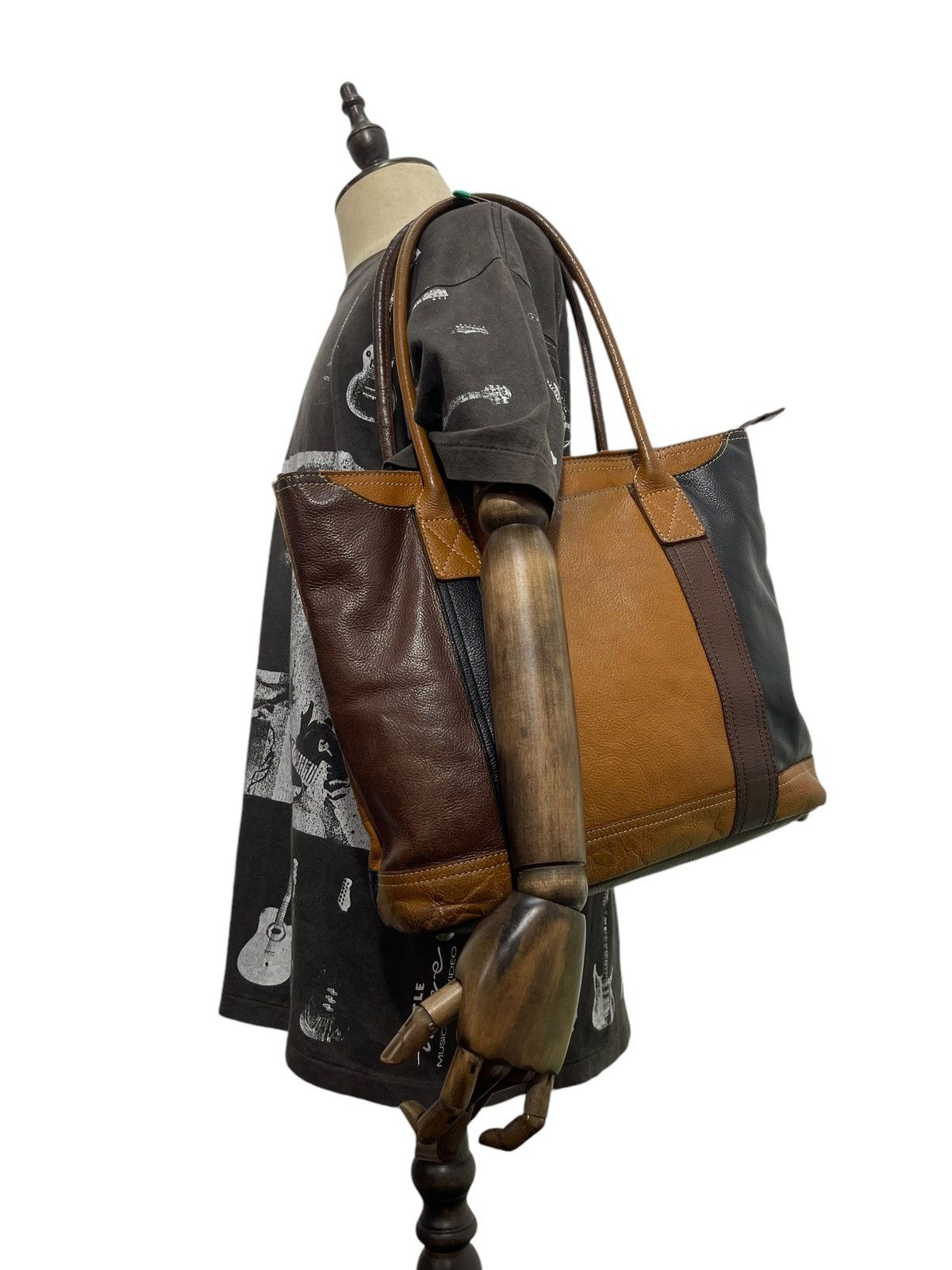 Genuine Leather Full Leather Doubles Japan Tote Shoulder Bag 4🟩 Size ONE SIZE - 2 Thumbnail