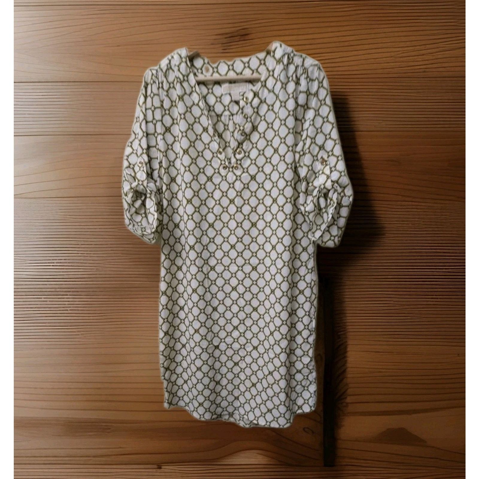 Michael Kors Michael Kors Womens Gold Button Dress Size Medium. MSRP $155 Size M / US 6-8 / IT 42-44 - 1 Thumbnail