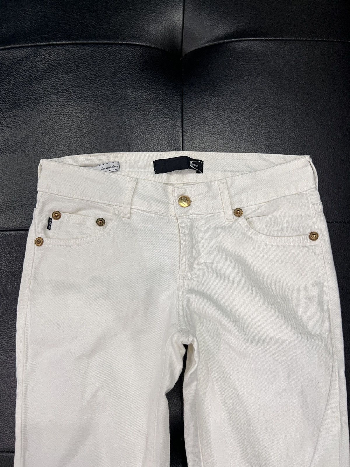 Just Cavalli Just Cavalli Leopard Haircalf Patch Denim Jeans Size 26" / US 2 / IT 38 - 9 Thumbnail