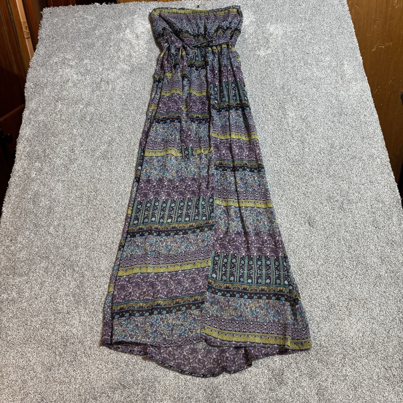 Other Umgee Dress M Boho Strapless Maxi Peasant Hippie Festival Size M / US 6-8 / IT 42-44 - 7 Thumbnail
