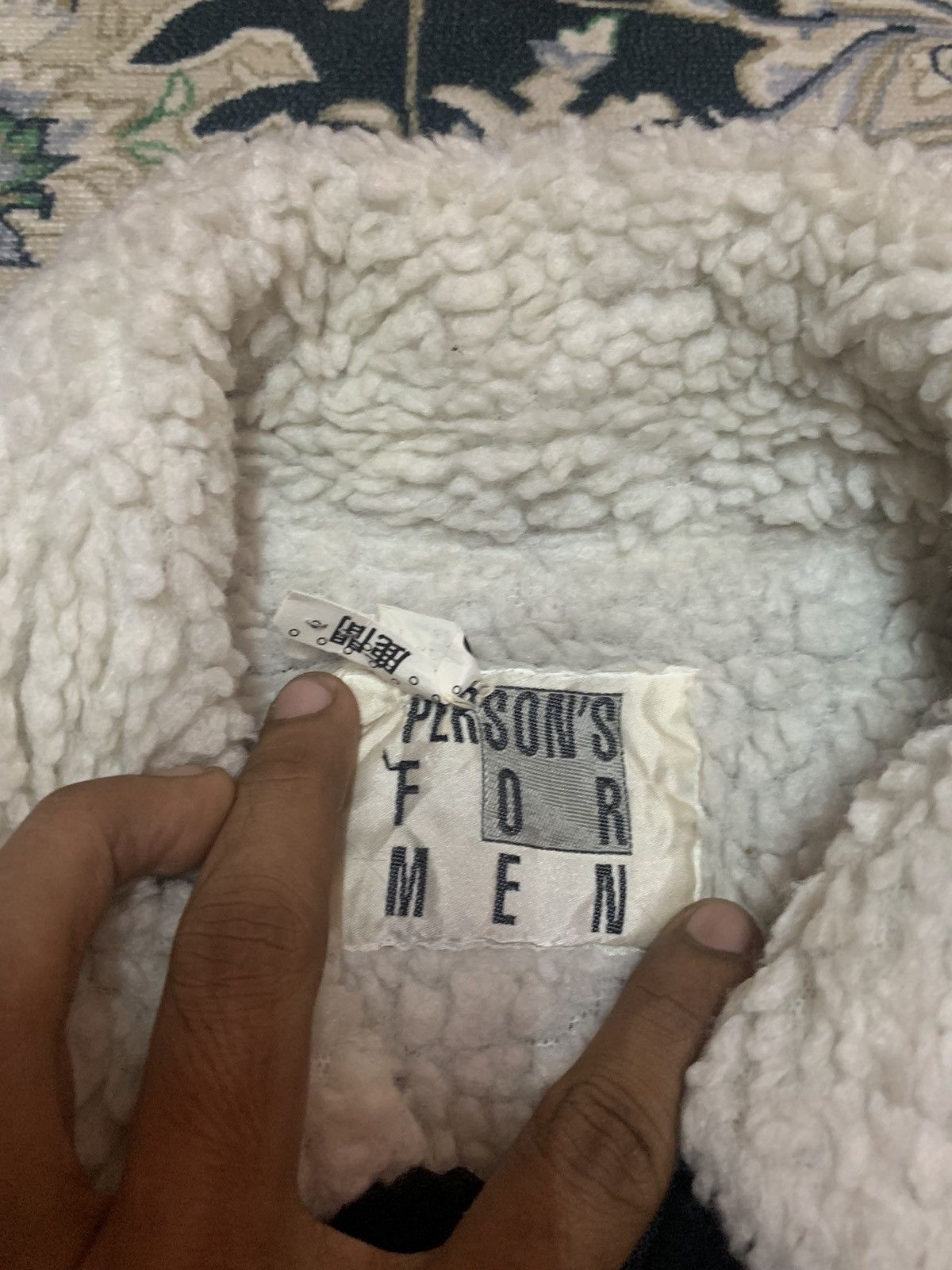 PERSON'S 90s PERSONS FOR MEN WOOL SHERPA EMBROIDERED JACKET Size US M / EU 48-50 / 2 - 6 Thumbnail