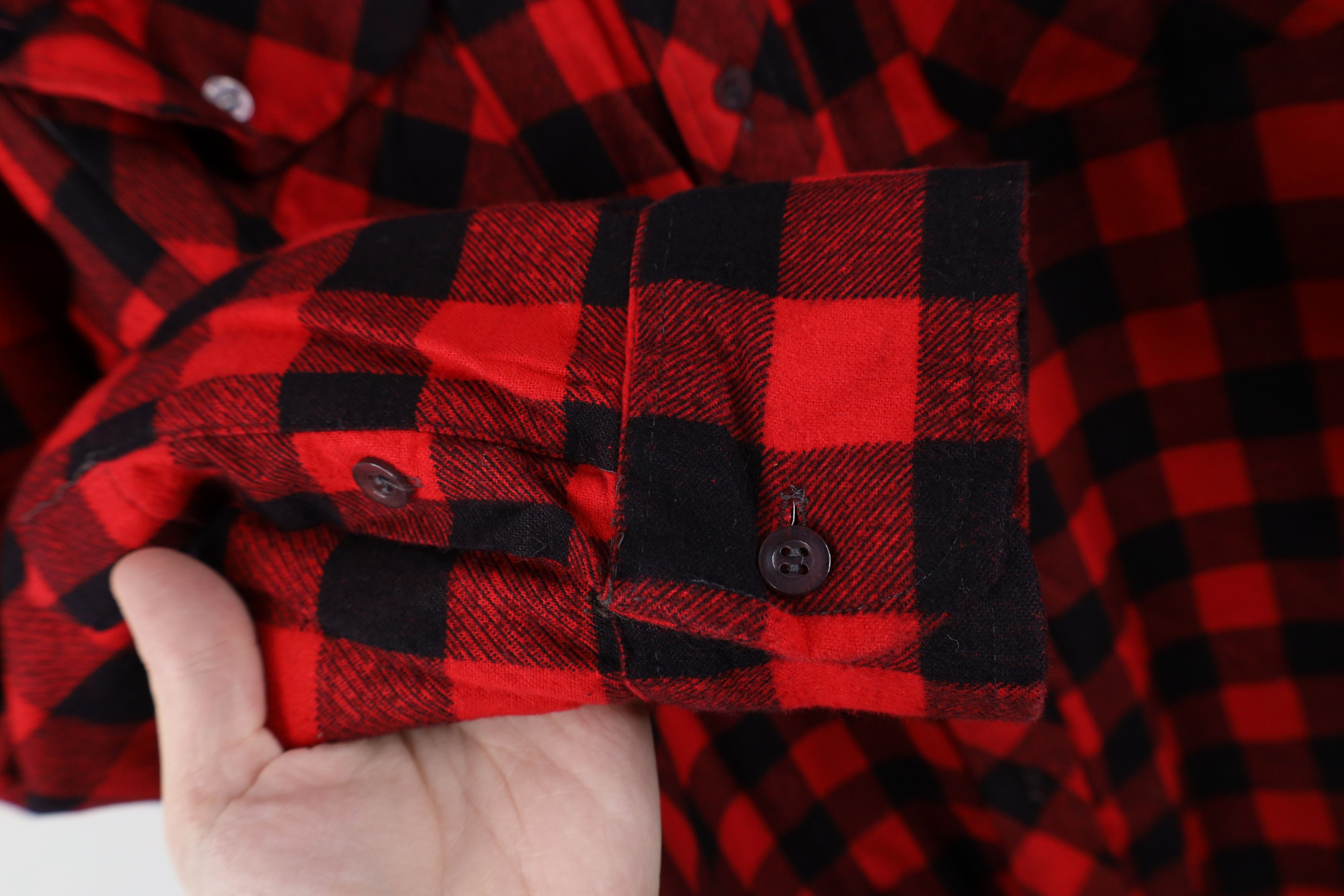 Vintage Vintage 90s Streetwear Plaid Flannel Button Shirt Jacket Jac Size US M / EU 48-50 / 2 - 9 Thumbnail
