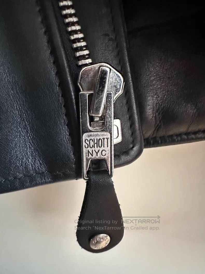 Schott Schott NYC American classic cable-stayed castrated cowhide Size US XXS / EU 40 - 4 Thumbnail