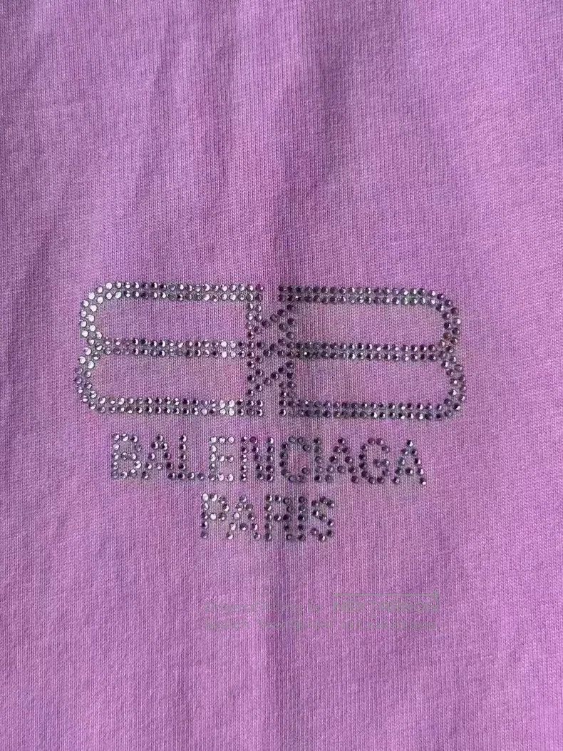 Balenciaga Balenciaga Pink Crystal Short Sleeve Top. Size US XS / EU 42 / 0 - 2 Thumbnail