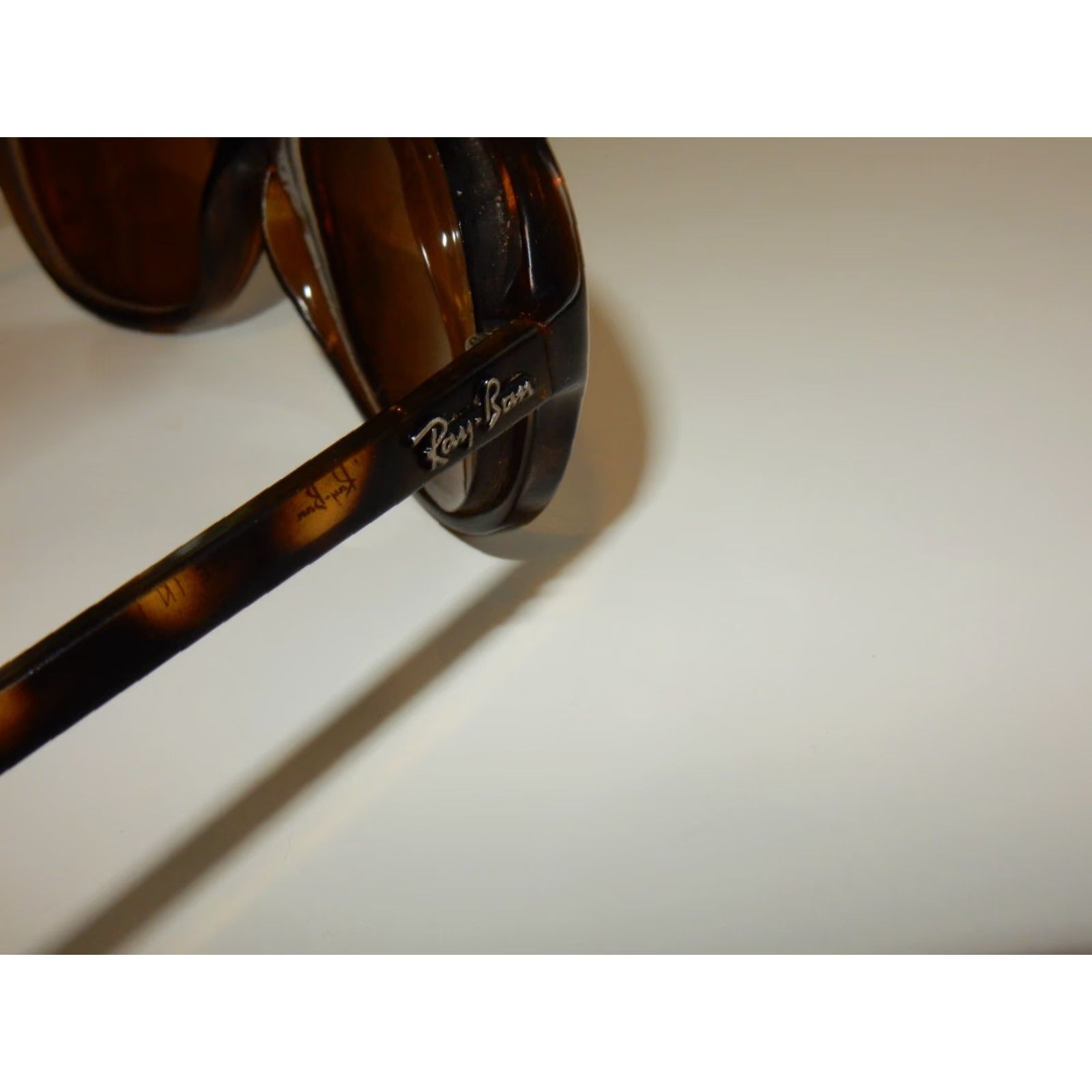Vintage Ray-Ban Sunglasses Frames 4153 710 Ladies Brown Prescription Small Scratches Size ONE SIZE - 4 Thumbnail