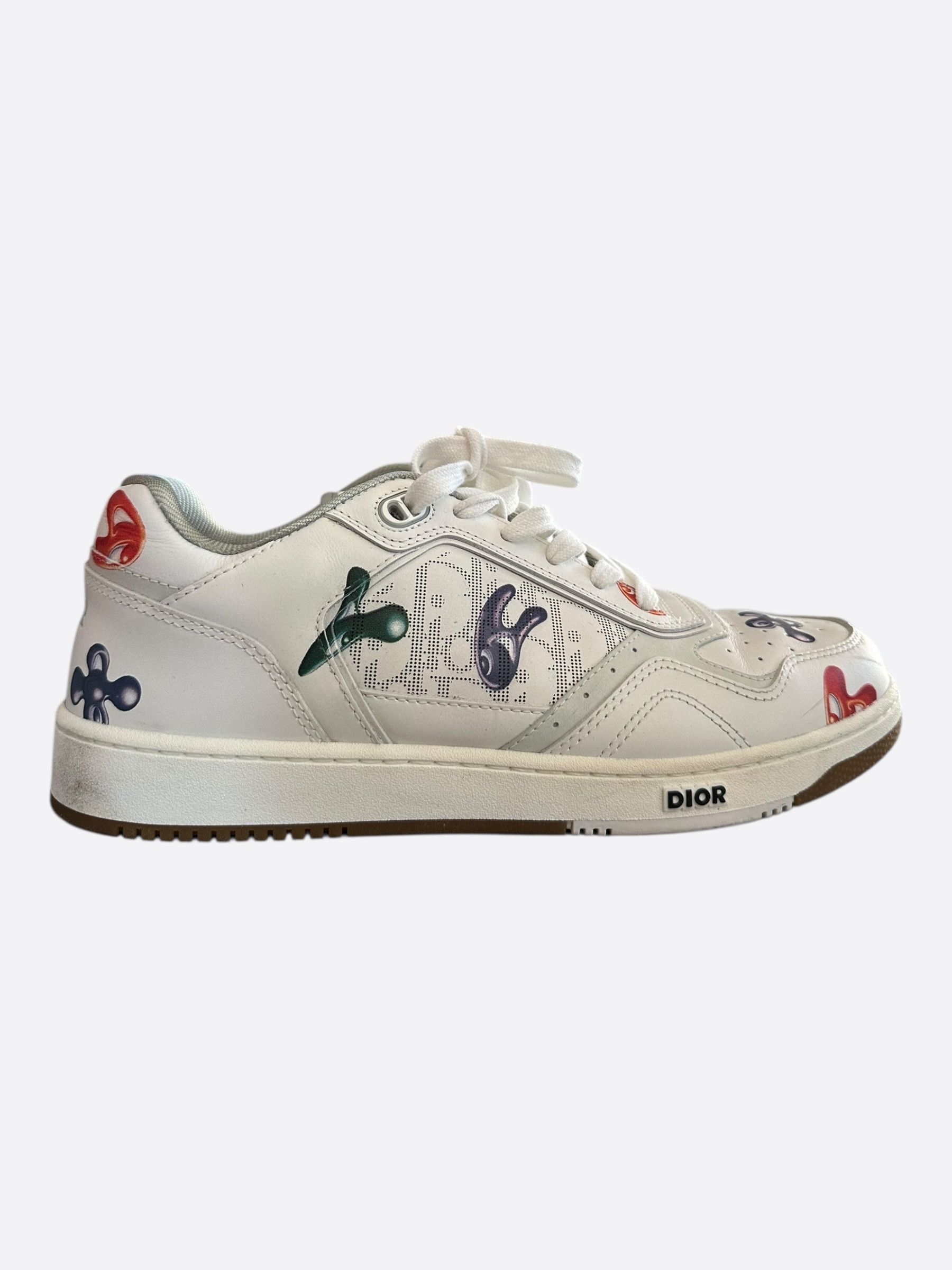 Dior Kenny Scharf White & Multicolor Oblique Faces B27 Sneakers Size US 10 / EU 43 - 1 Thumbnail