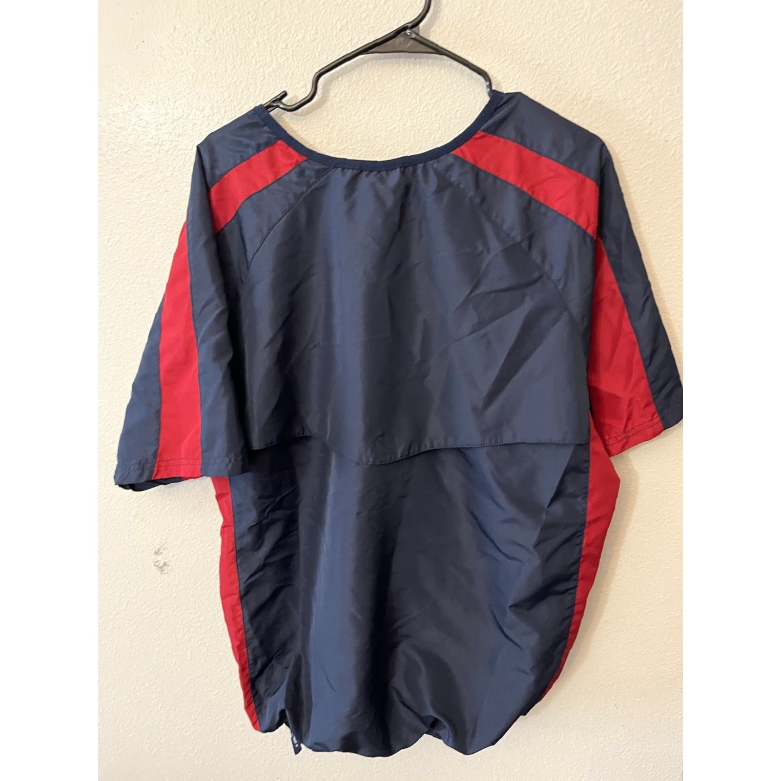 Vintage Cooperstown Authentic Mens Pullover Wind Shirt Casual Short Sleeve V-Neck Navy Blue Red 100% Polyester Softshell Embroidered Dream Size US M / EU 48-50 / 2 - 2 Thumbnail