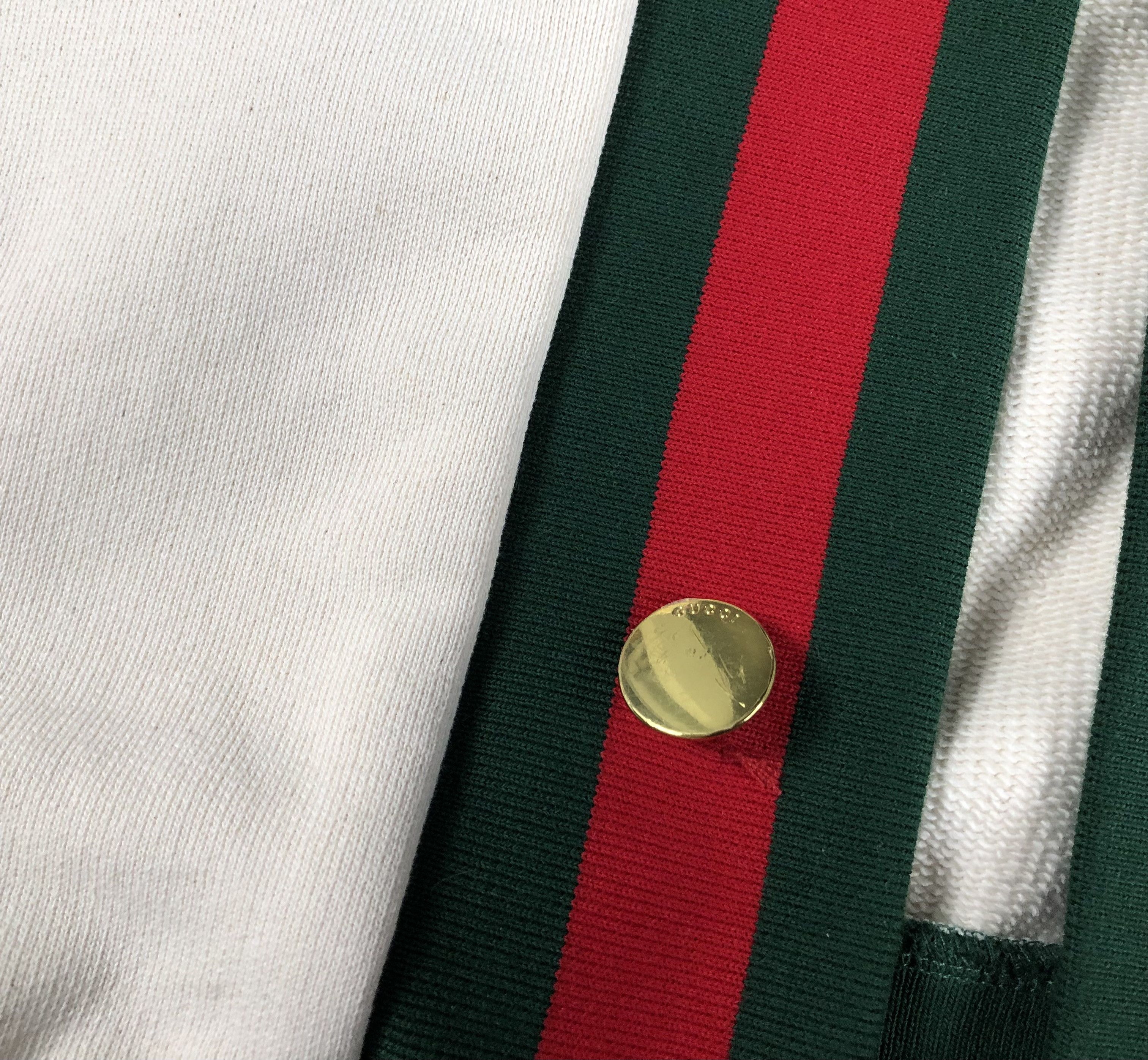 Gucci Gucci Cotton Jersey Cardigan With Web Detail Size US L / EU 52-54 / 3 - 6 Thumbnail