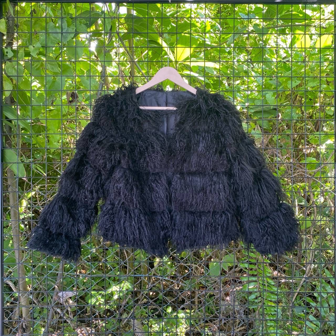 Other Vintage Flufy Fur Crop Top Cardigan Size M / US 6-8 / IT 42-44 - 2 Thumbnail