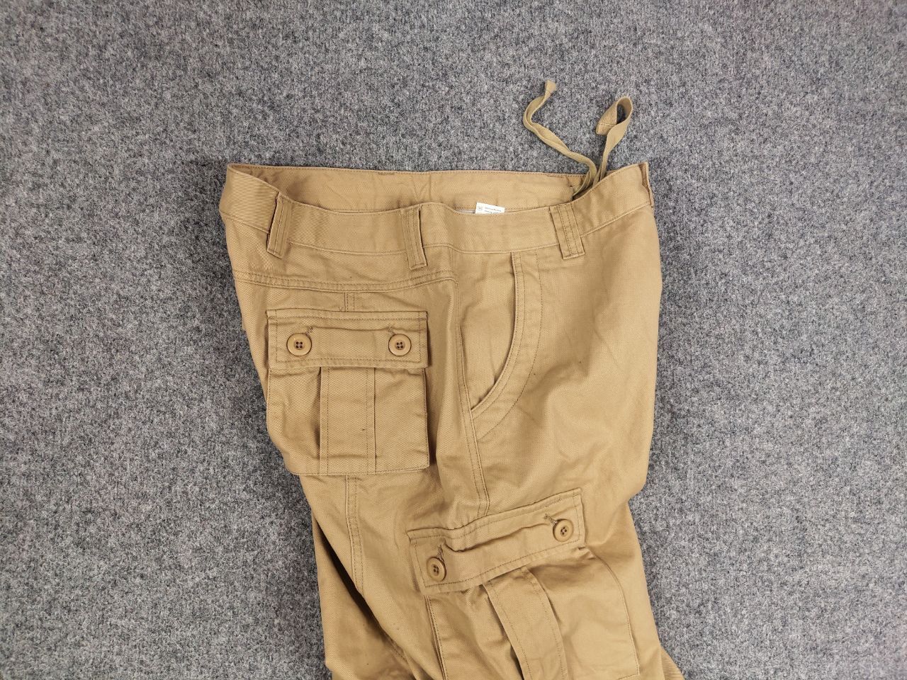 If Six Was Nine Vintage Le Grande Bleu Style Y2K Baige Baggy Cargo Pants Size US 34 / EU 50 - 12 Thumbnail