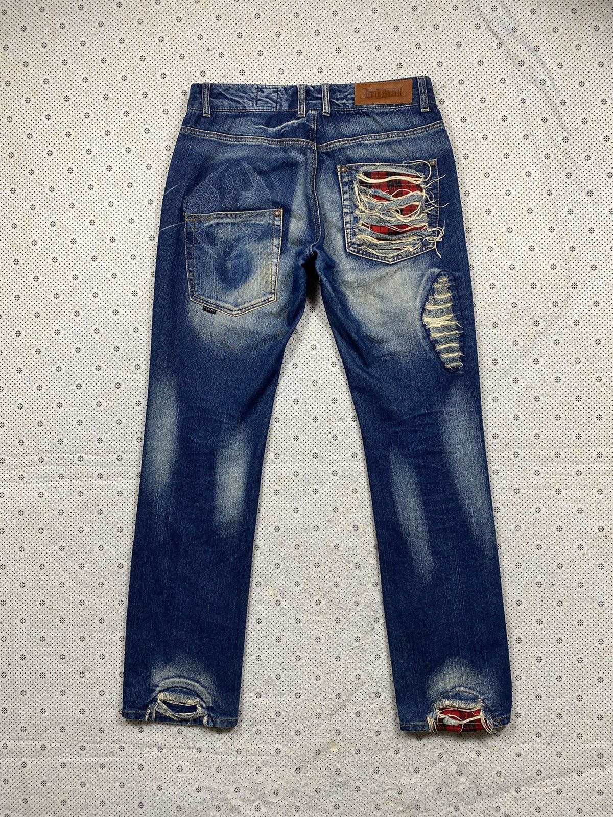 Hysteric Glamour × PPFM Extremely Rare Distressed Denim By Green Banana Size US 33 - 2 Thumbnail