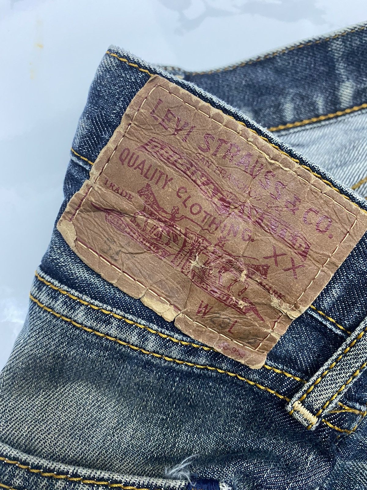 Levi's × Vintage 🔥Levi’s 517 BOOTCUT DISTRESS DENIM JEANS Size 29" - 7 Thumbnail