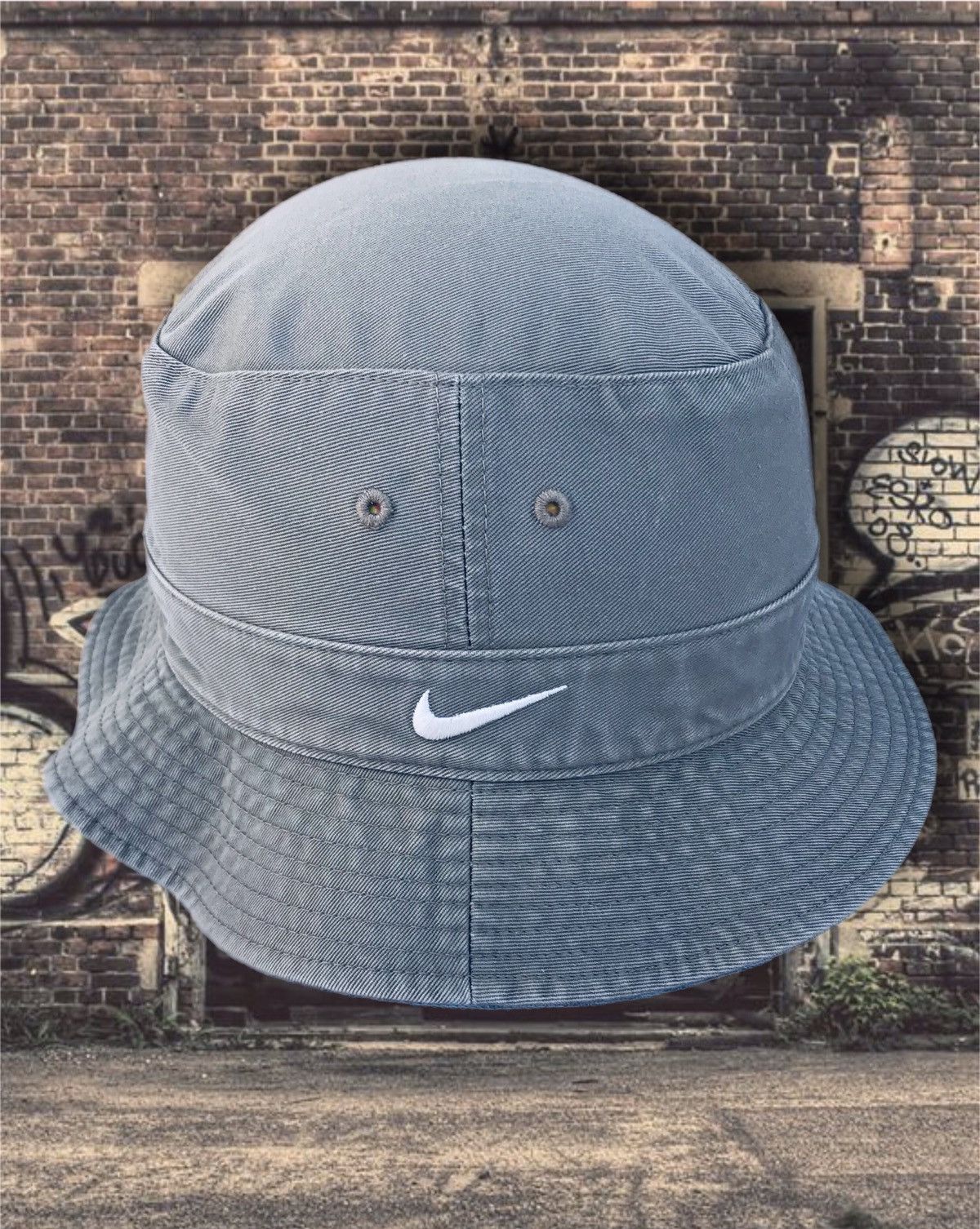 Nike Vintage 90s Y2K Nike Bucket Hat Panama Size M/L Khaki Green Size ONE SIZE - 1 Thumbnail