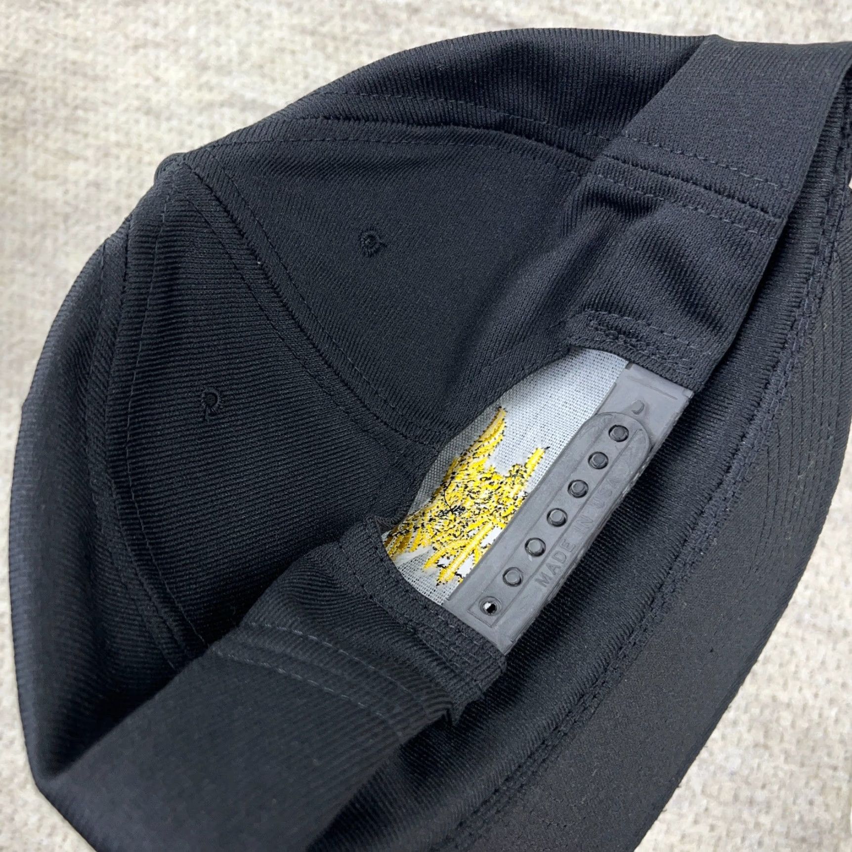 Vintage VINTAGE Eagle Crest Navy SEAL Team Hat Cap Snapback Made In USA Black Yellow 90s Mens Adult One Size Adjustable Twill Cotton Polyester Size ONE SIZE - 6 Thumbnail