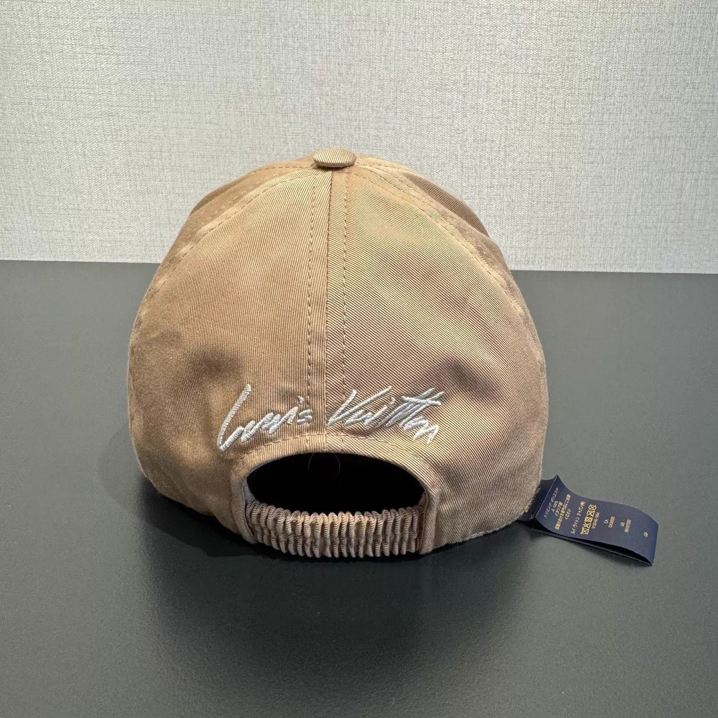 Louis Vuitton Louis Vuitton Khaki Knit Logo Cap New One Size Size ONE SIZE - 2 Thumbnail